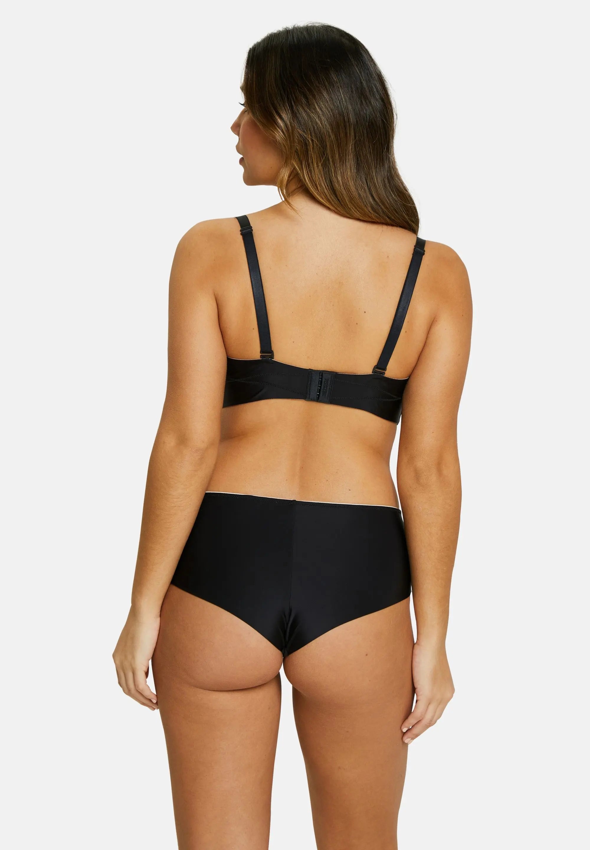 Soutien-gorge bandeau avec armatures Unseen Noir / Blush