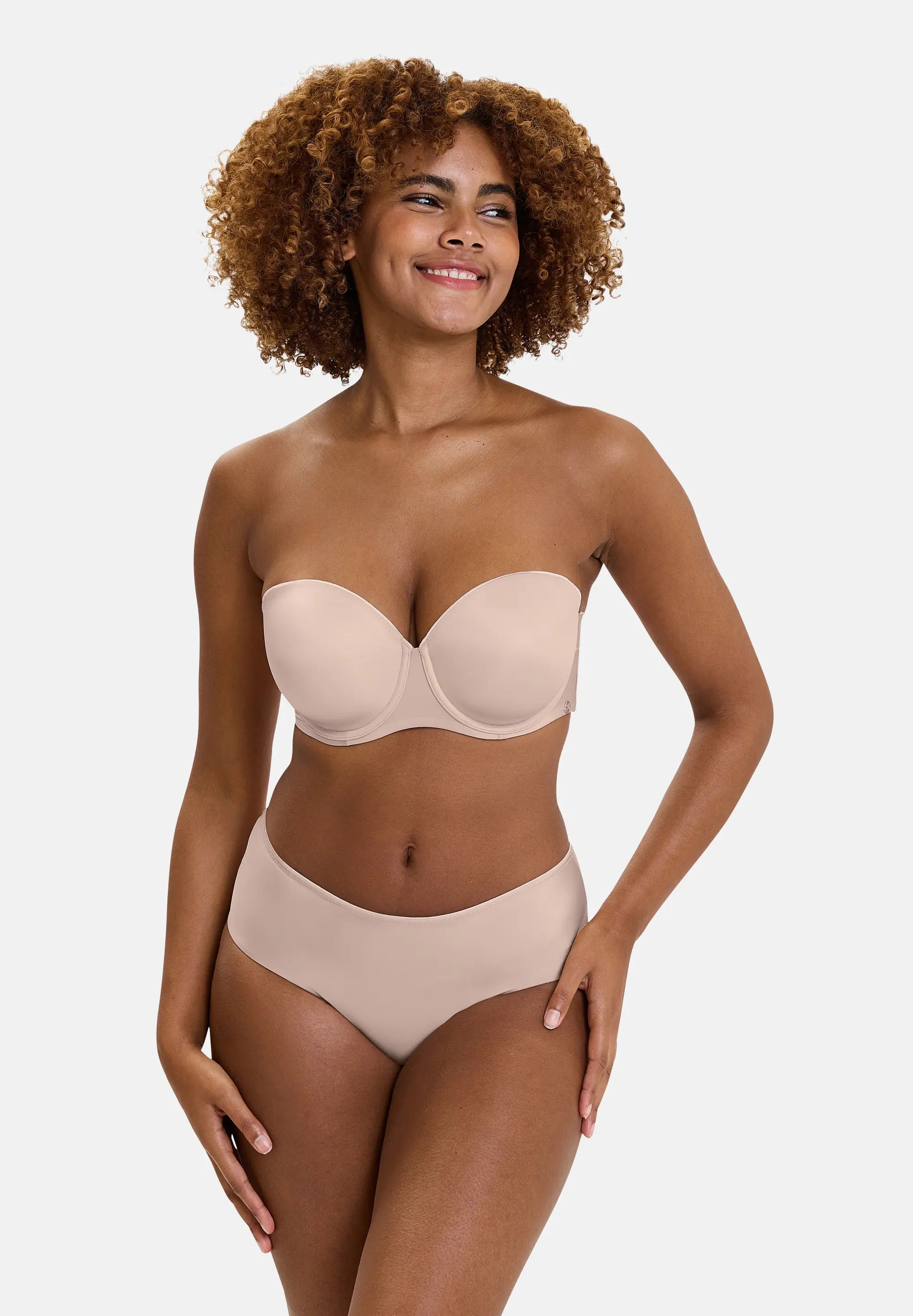 Soutien-gorge bandeau avec armatures Unseen Blush / Beige