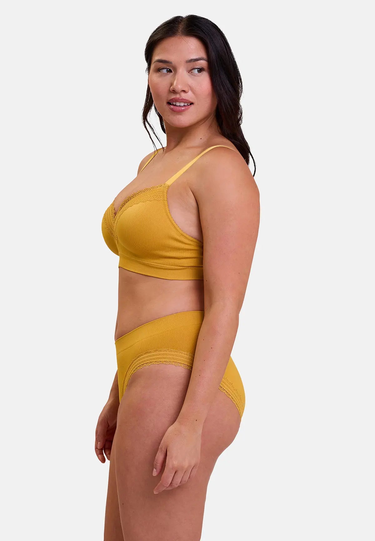 Brassière sans armatures Agathe Jaune de Chine