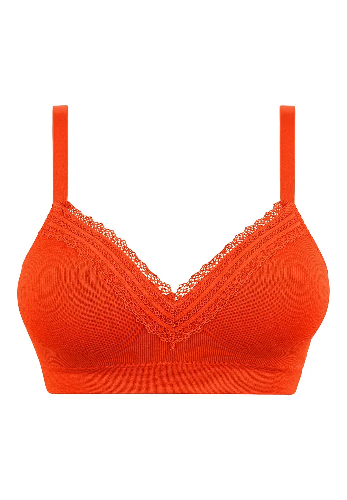 Agathe Mandarijn Oranje bh zonder beugel