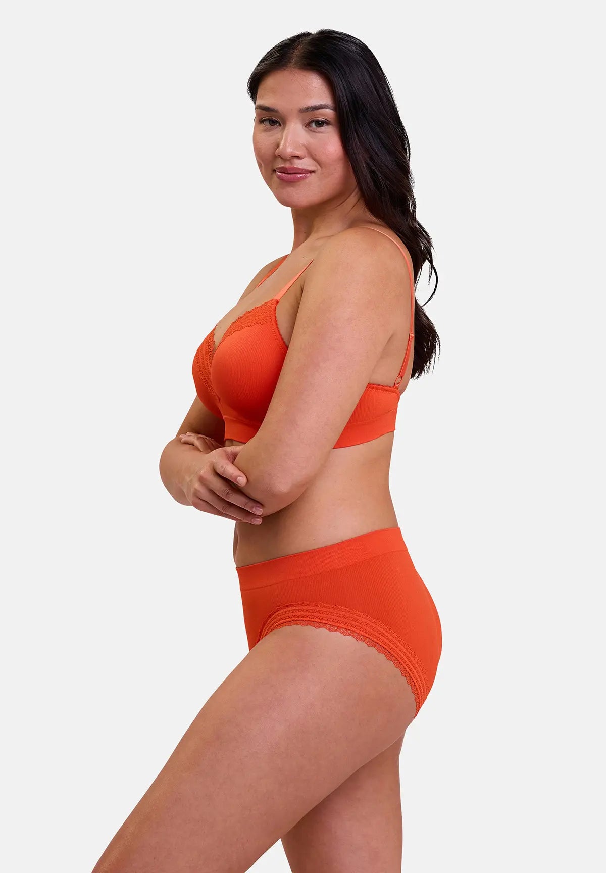 Agathe Mandarijn Oranje bh zonder beugel