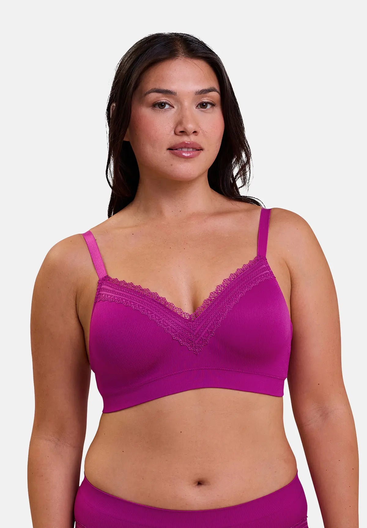 Brassière sans armatures Agathe Rose Fuchsia
