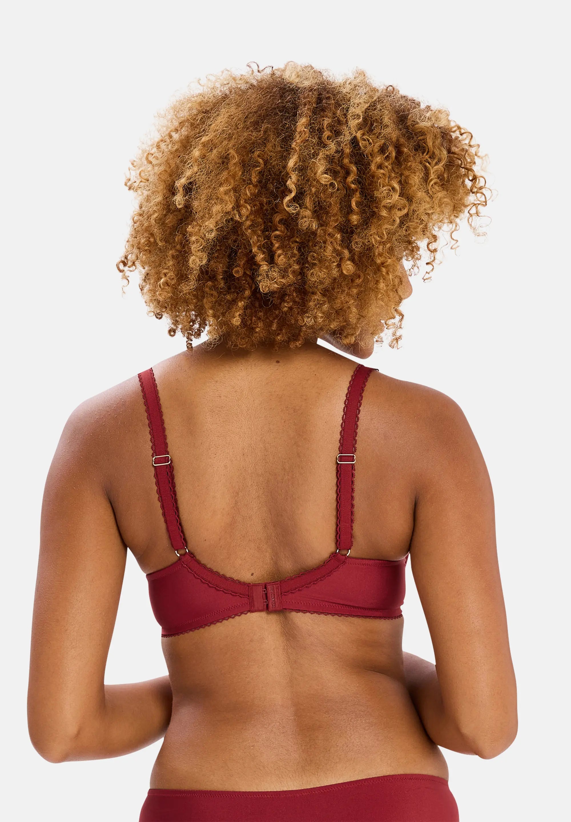 Half-Cup Bra Désiré Red & Copper Lurex