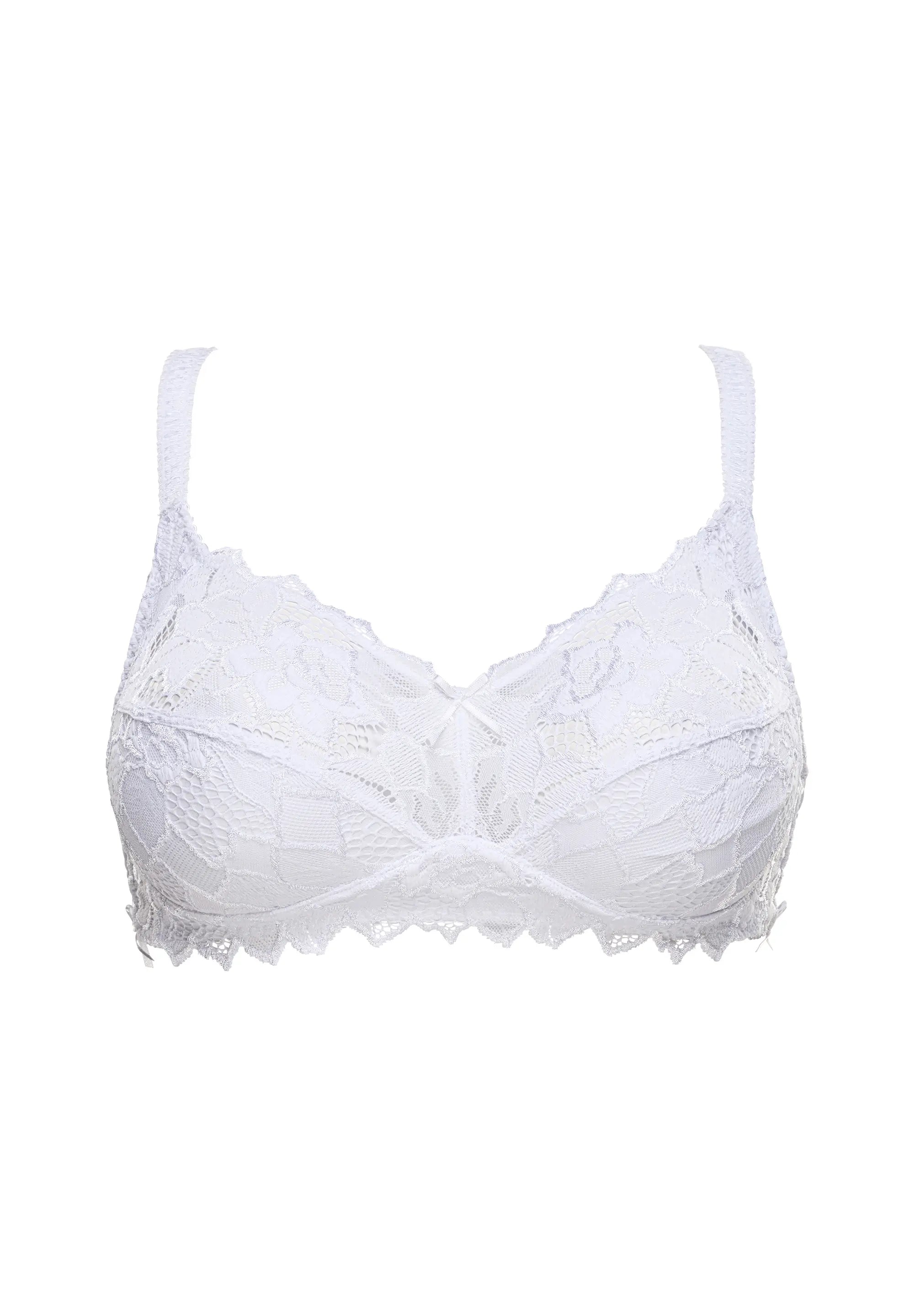 Packshot soutien-gorge blanc sans armatures