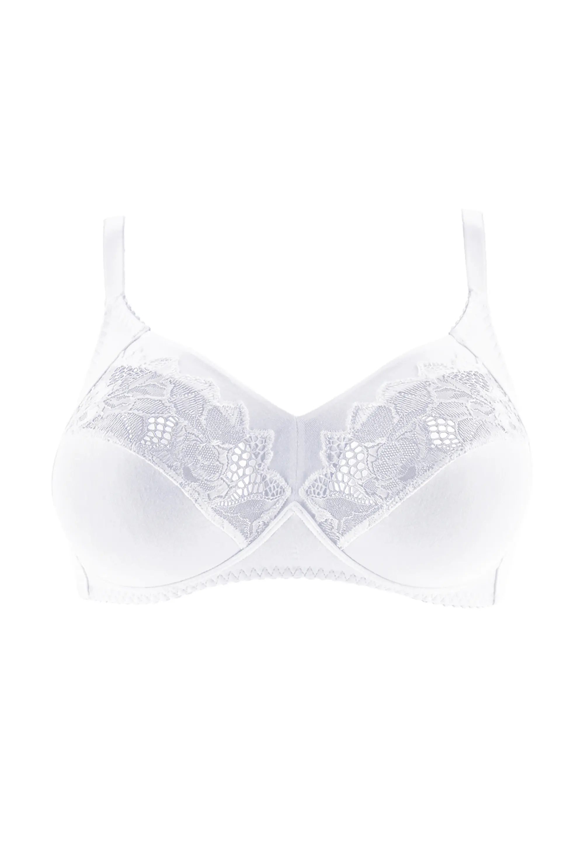 Packshot soutien-gorge blanc en coton
