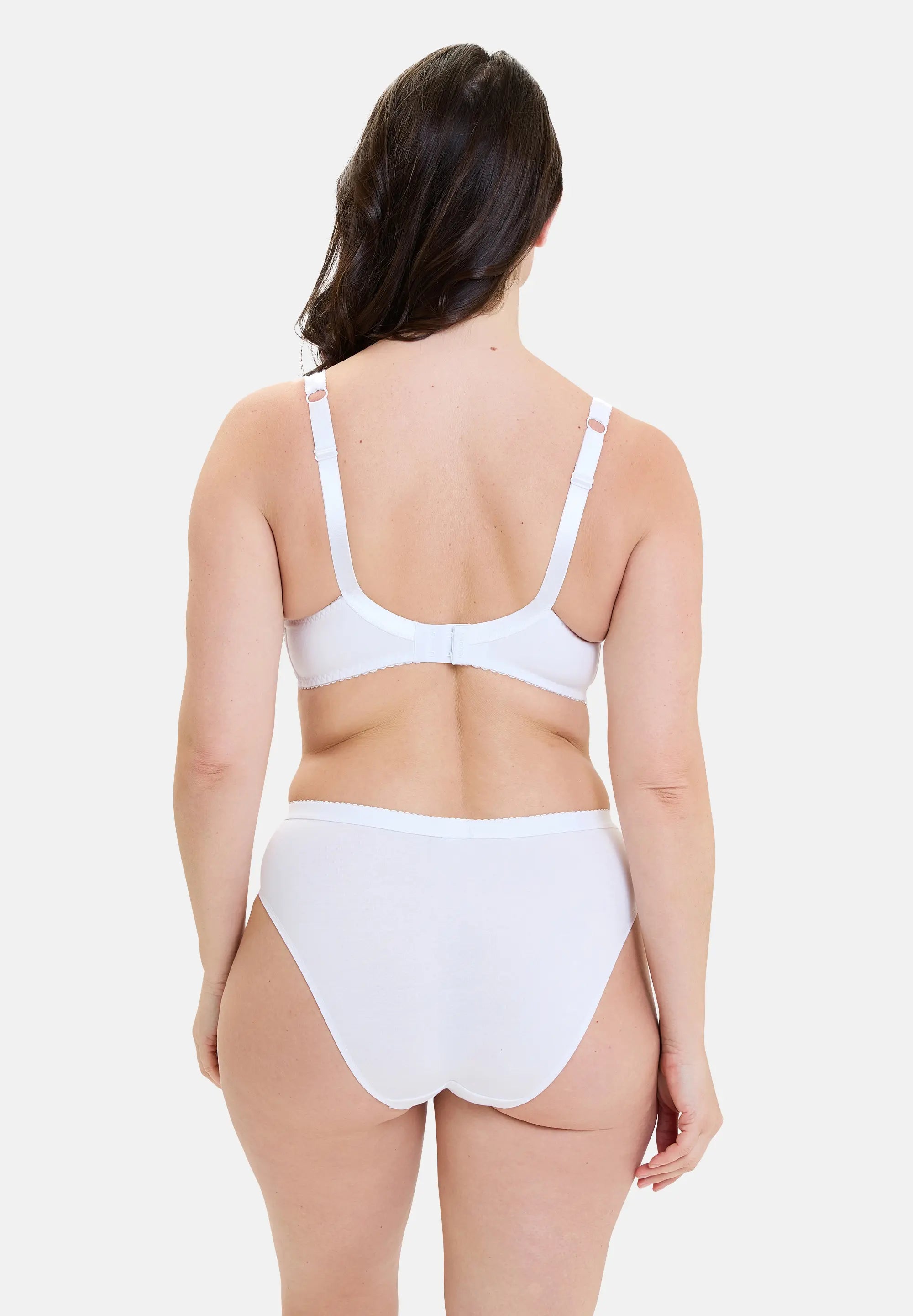 Soutien-gorge emboîtant Dentelle Plus sans armatures Coton d'Arum Blanc