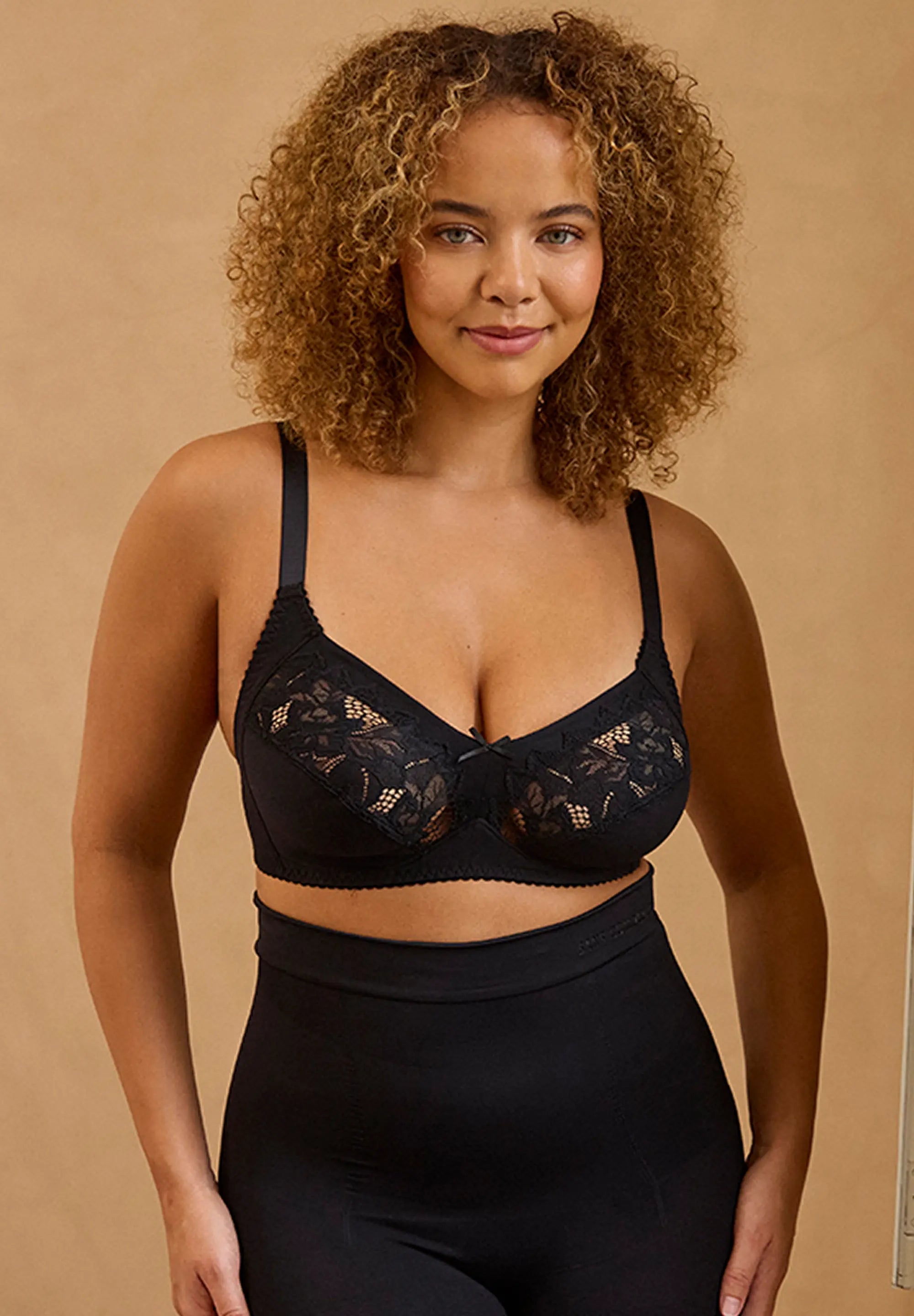 Sujetador clásico sin aros Coton d'Arum Negro