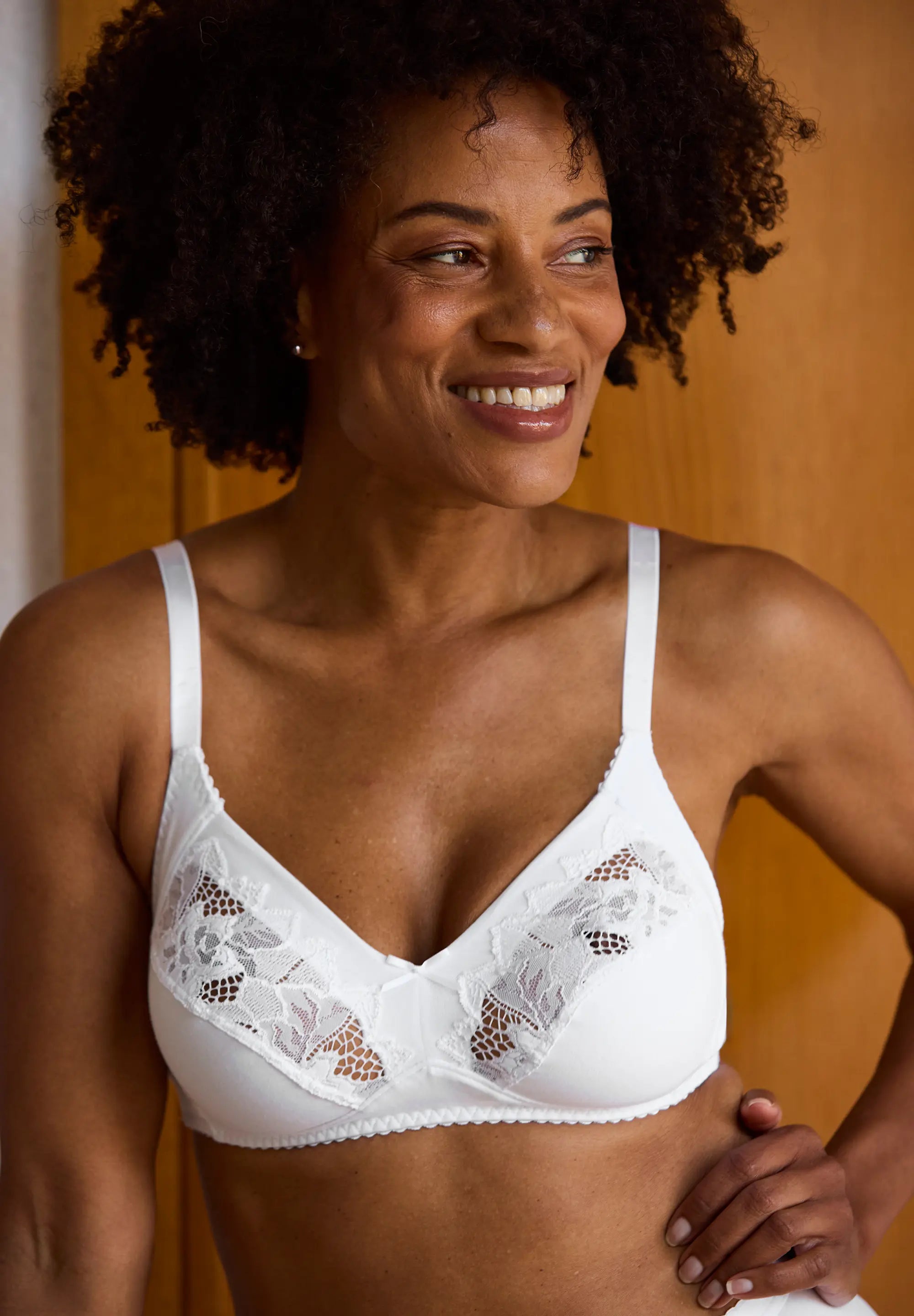 Reggiseno senza ferretto Coton d'Arum Bianco