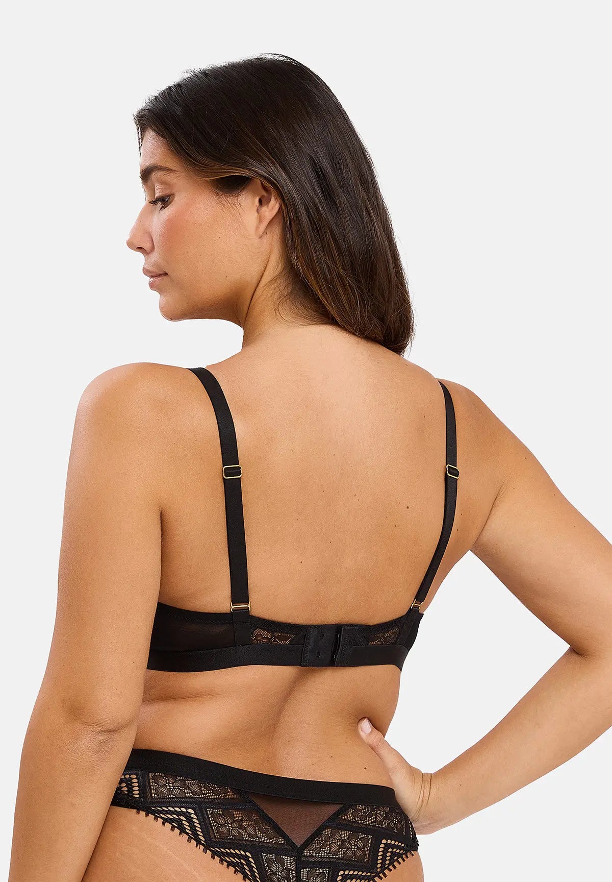 Plunge bh met beugel Dehlia Zwart