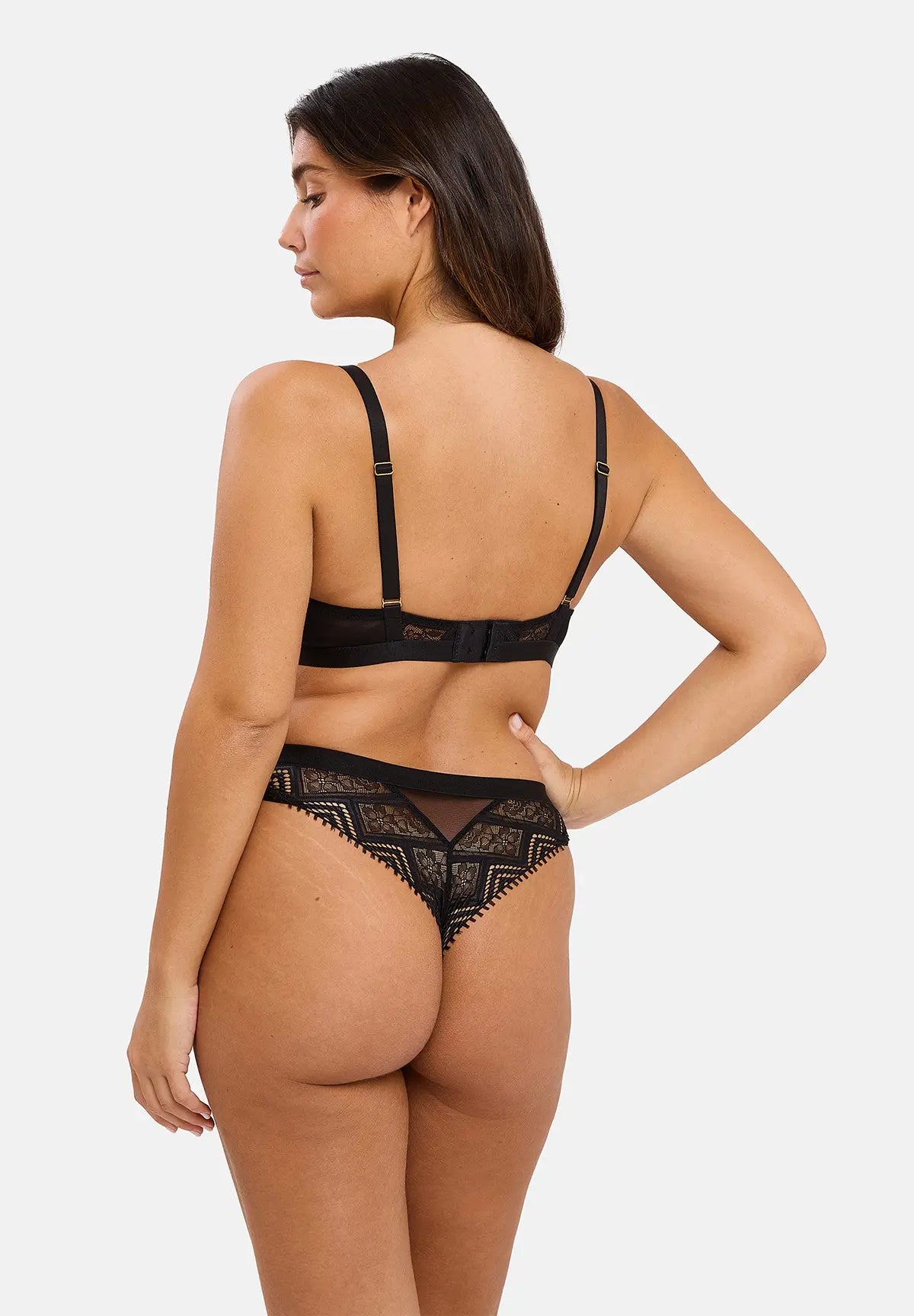 Plunge bh met beugel Dehlia Zwart