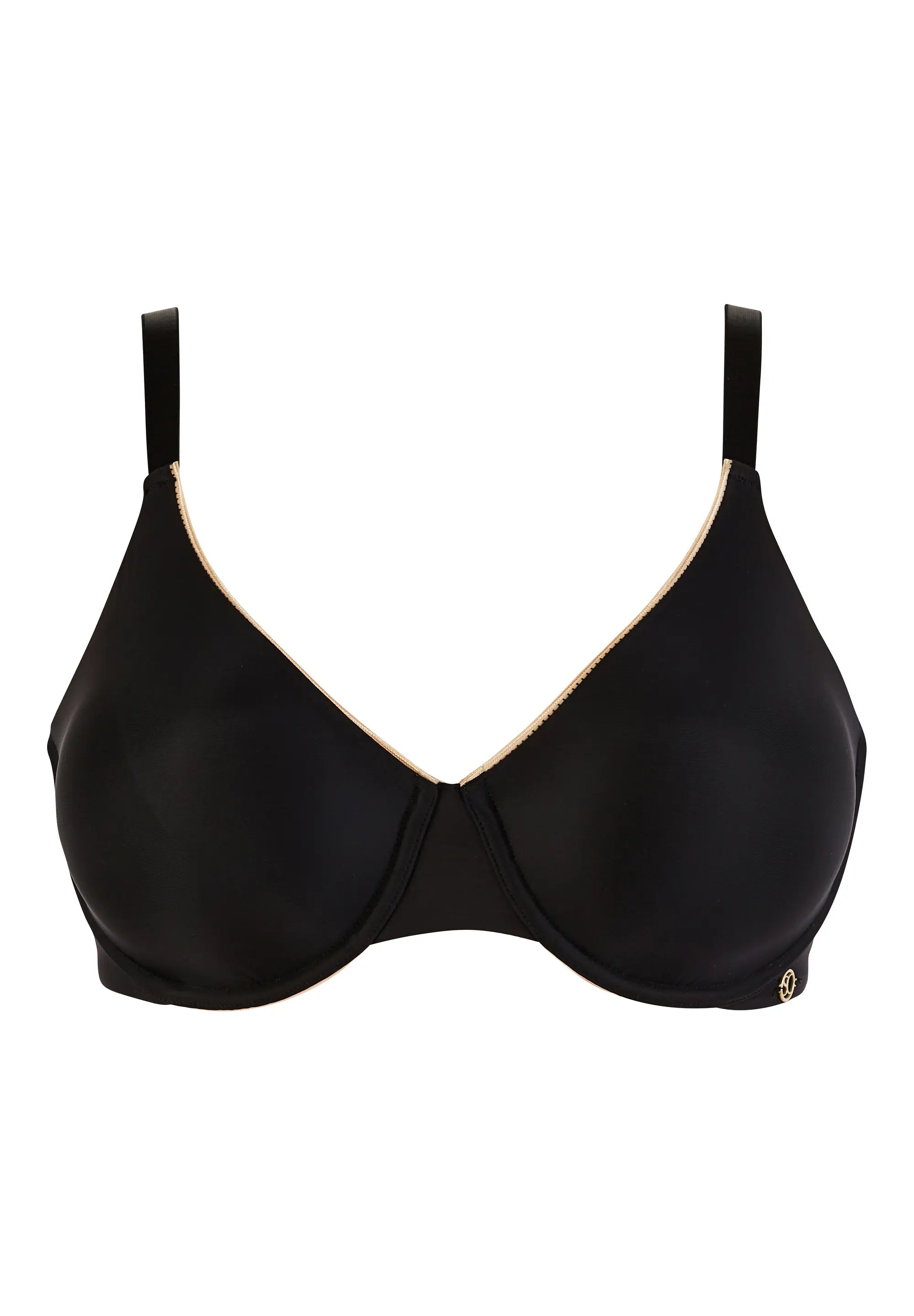 Unsichtbarer Bügel-BH Schwarz / Blush