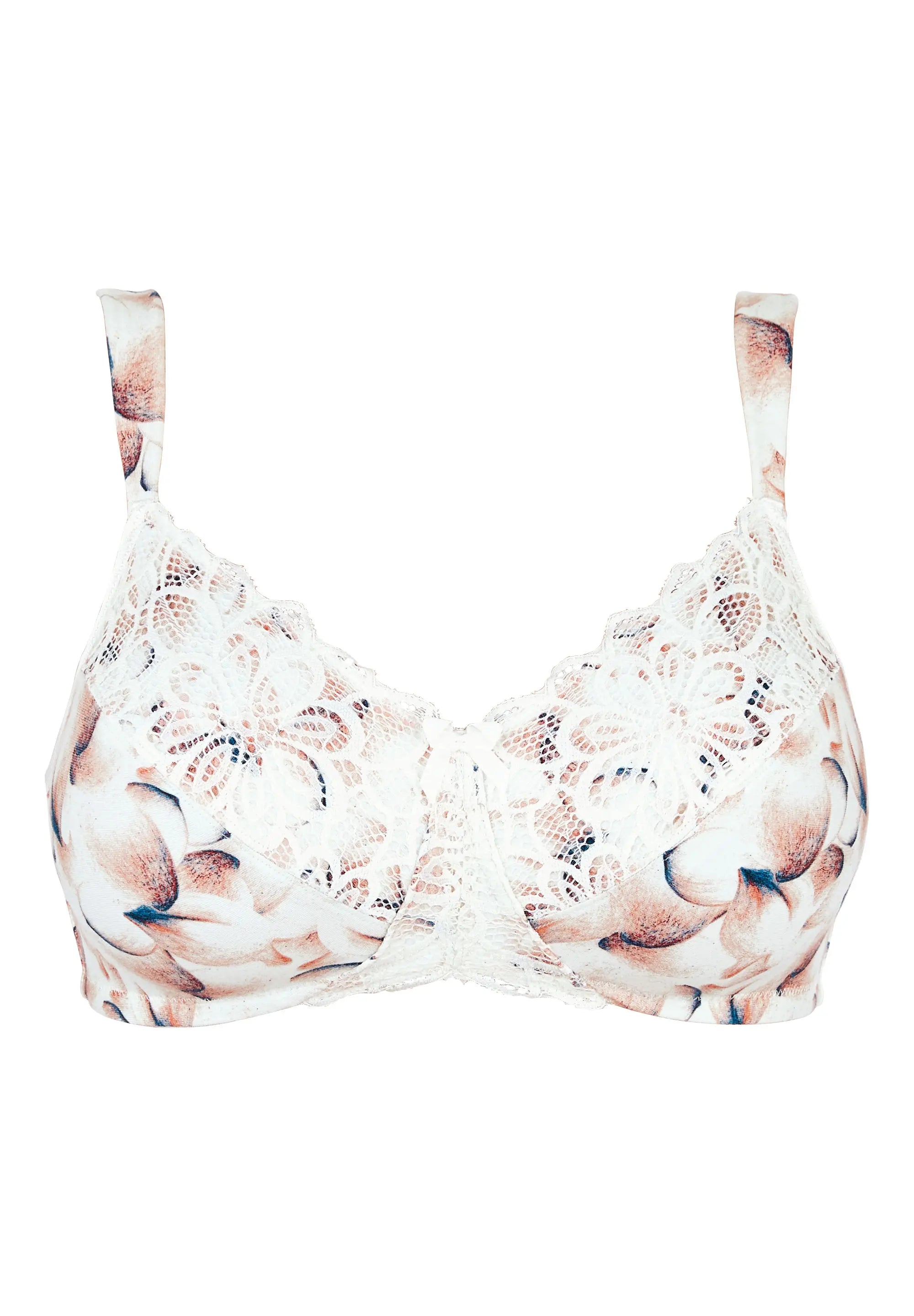 Full Cup Bra Flora Pastel Poesie Print