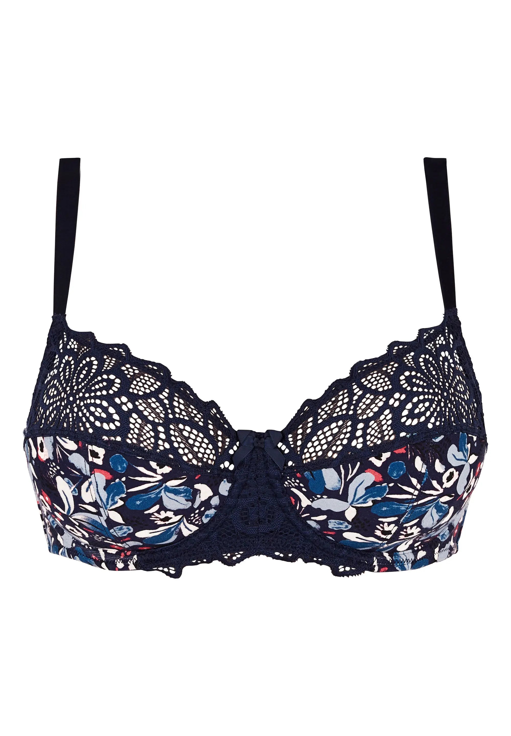 Soutien-gorge emboîtant Flora Imprimé Floral Bleu & Rose Pale