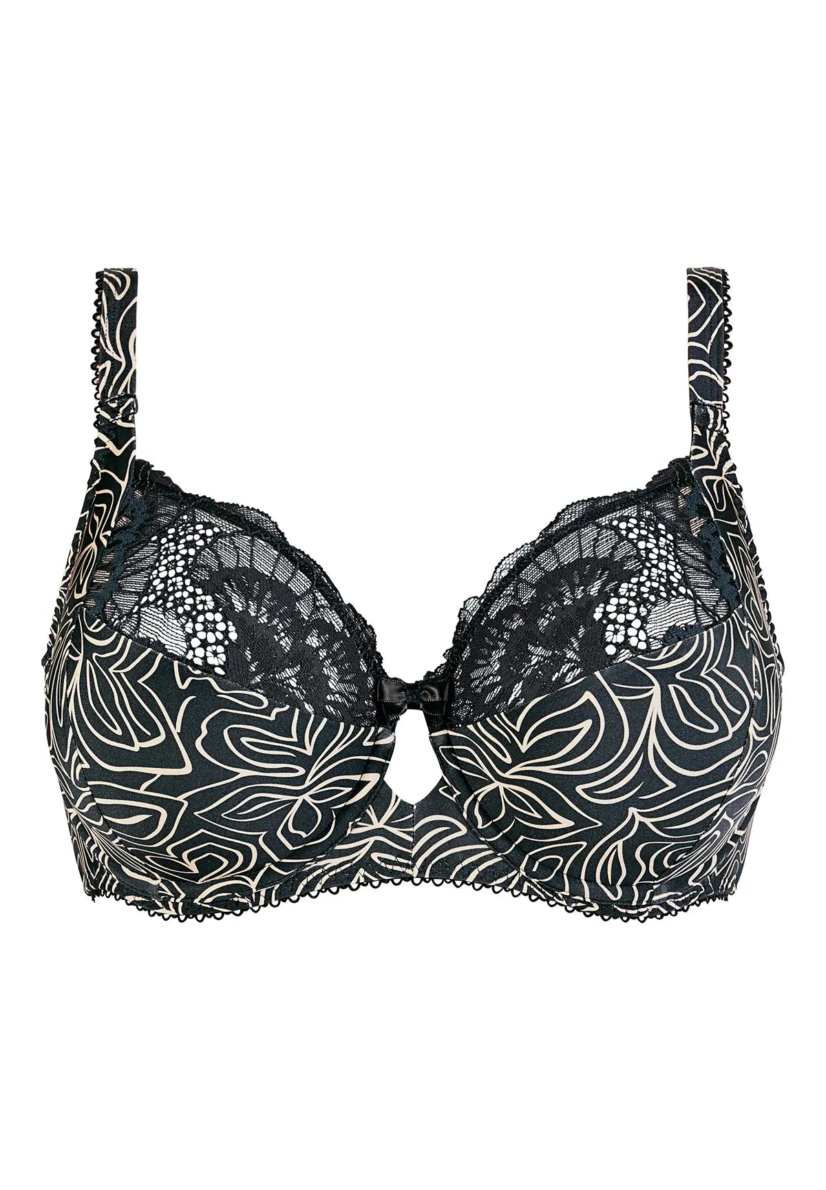Soutien-gorge emboîtant Hélène Imprimé Graphique Anthracite