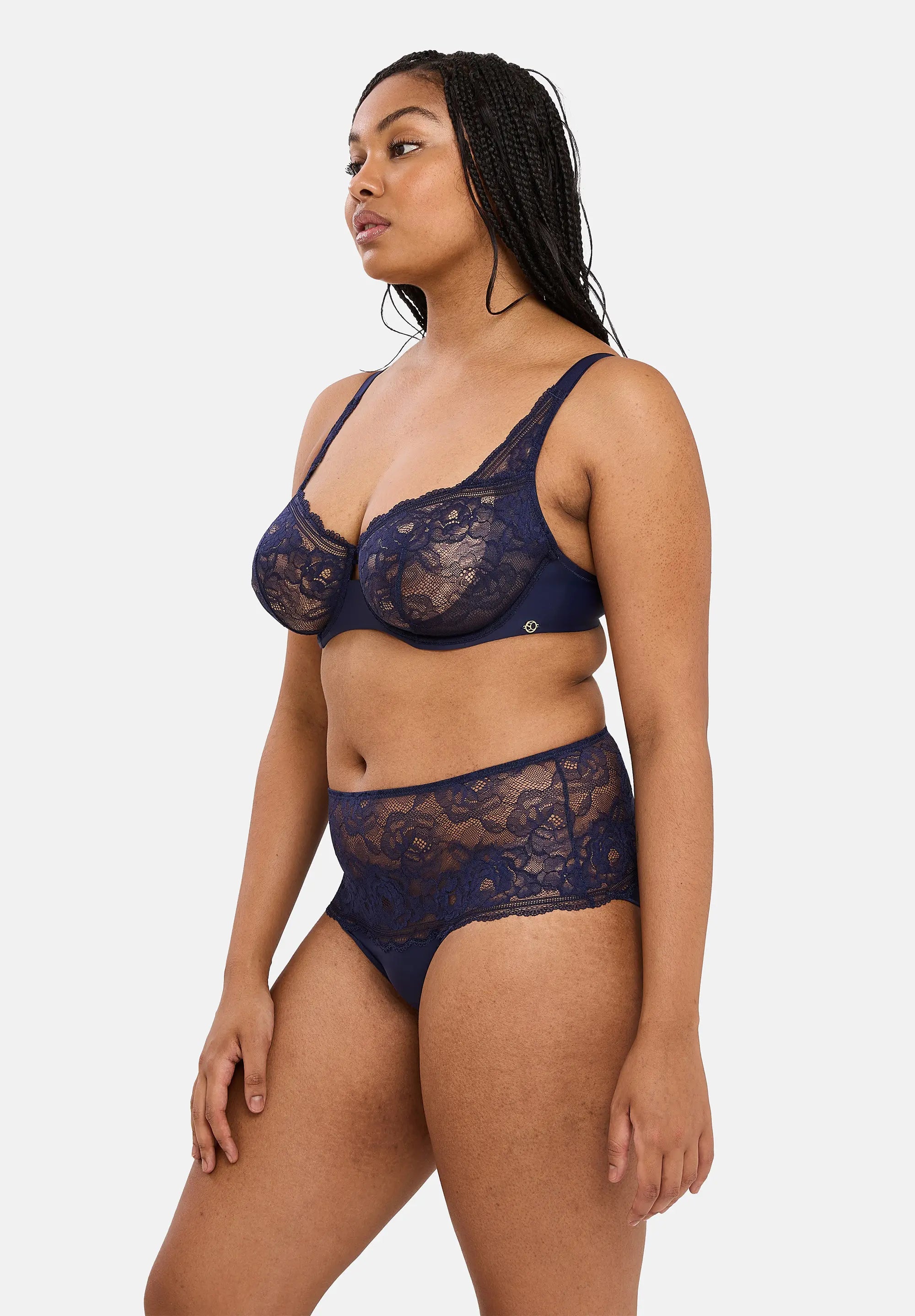 Demi cup bh Lily Marineblauw