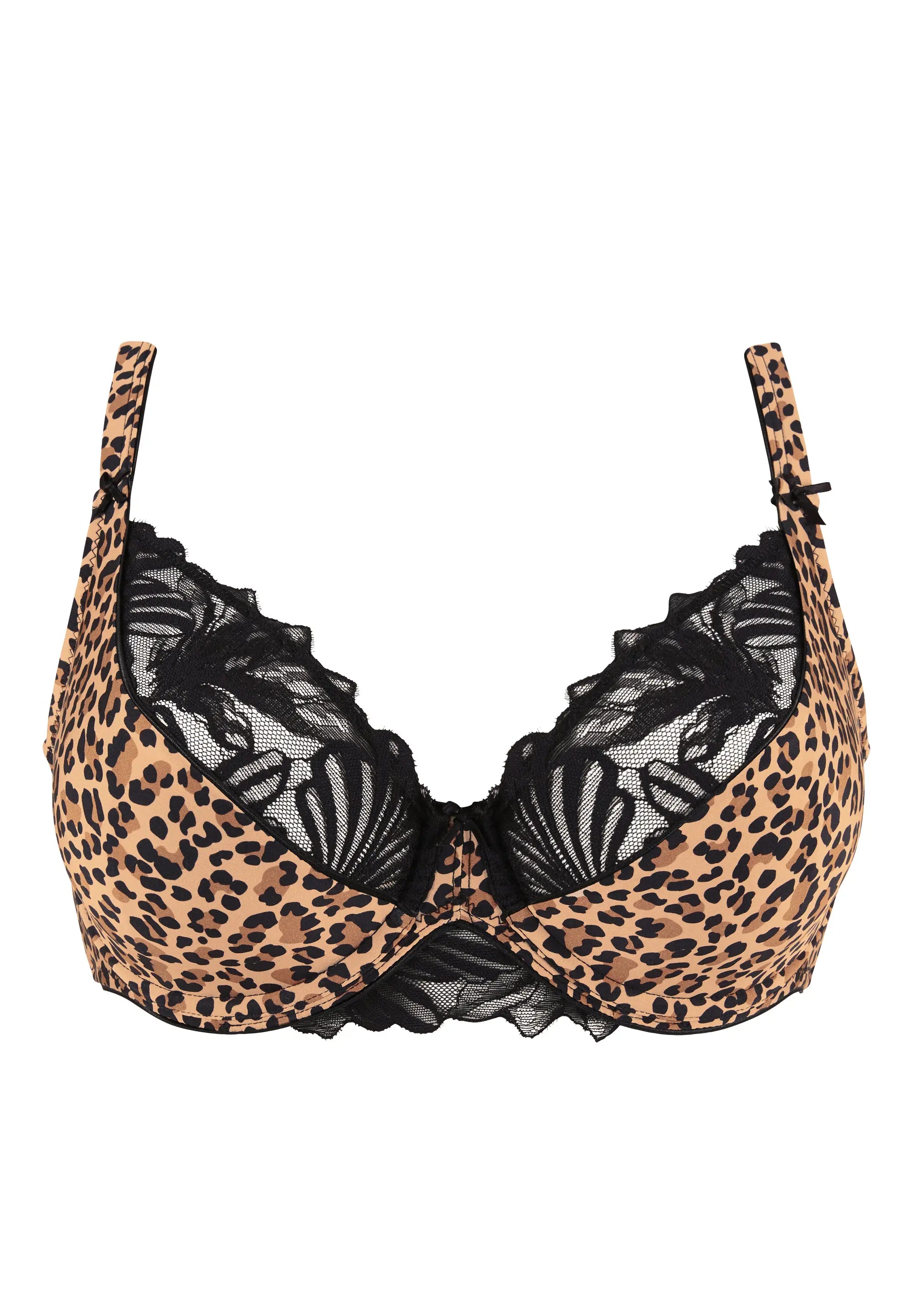 Volle cup BH Lya met luipaardprint mocha
