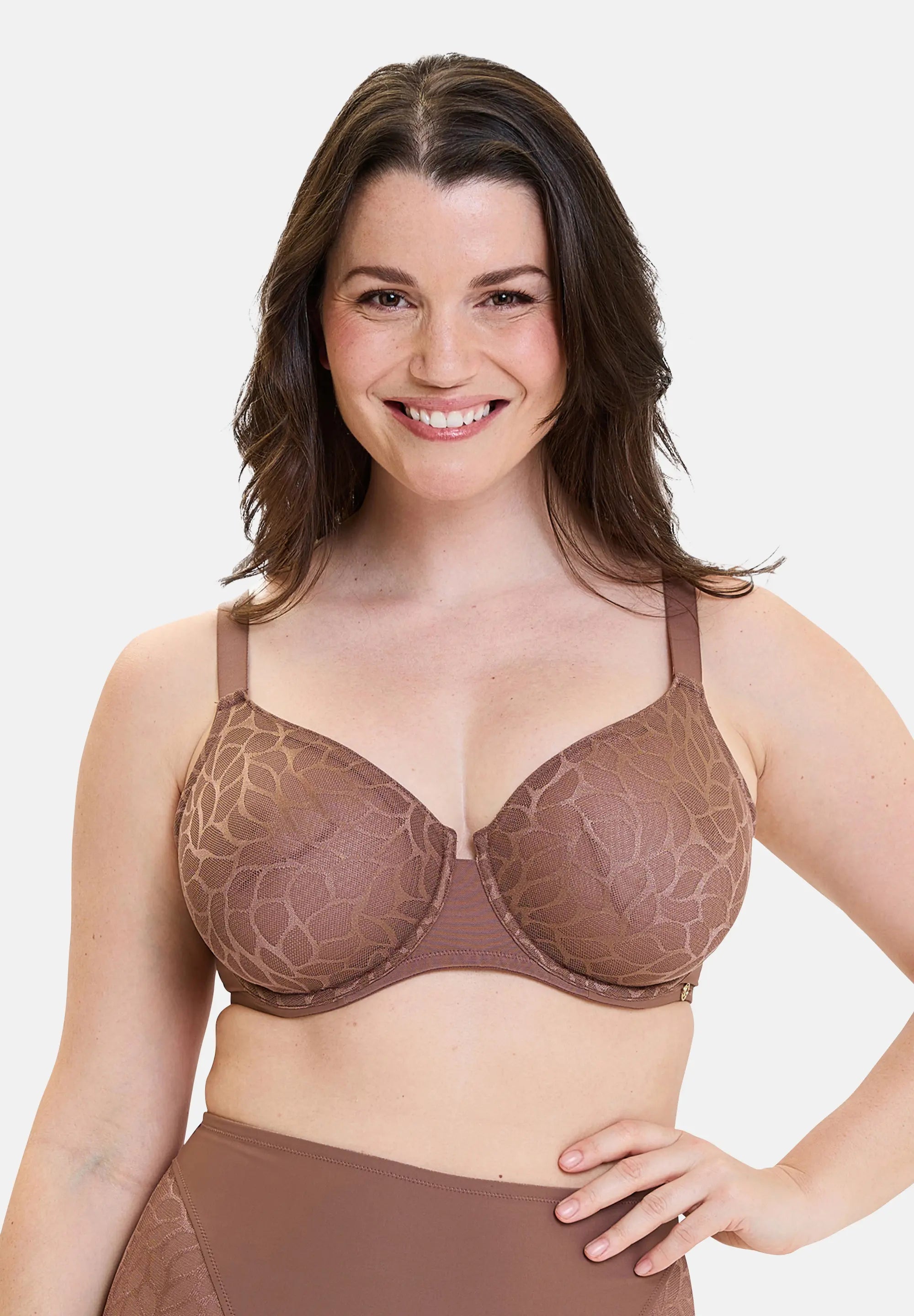 Soutien-gorge emboitant Perfect Curves Marron Muscade