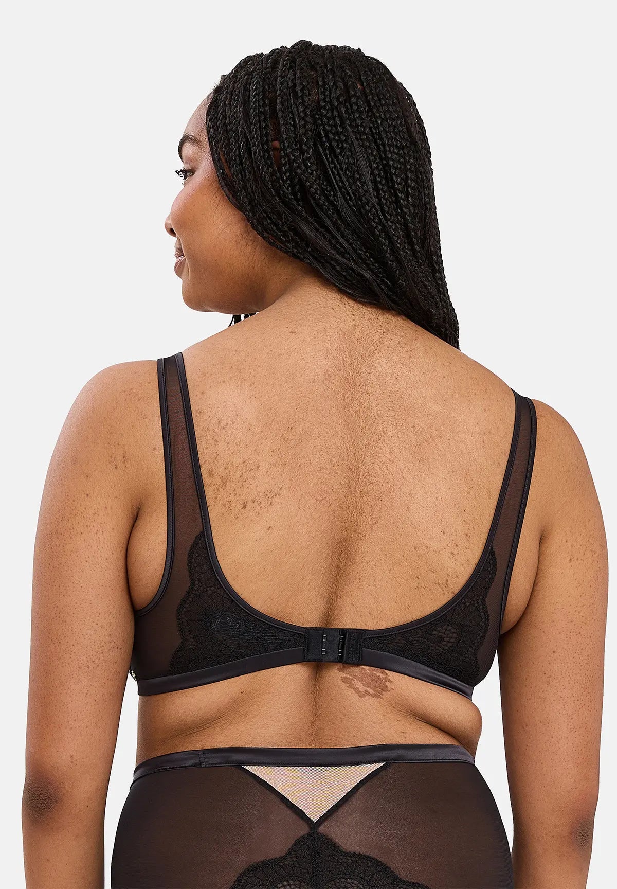 Volle cup bh zonder beugel Serena Zwart / Nude