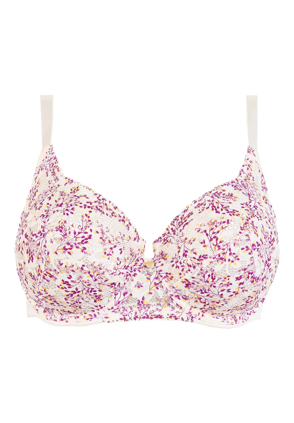 Full Cup Bra Suzie Fantaisie Small Flowers Print Pink And Yellow