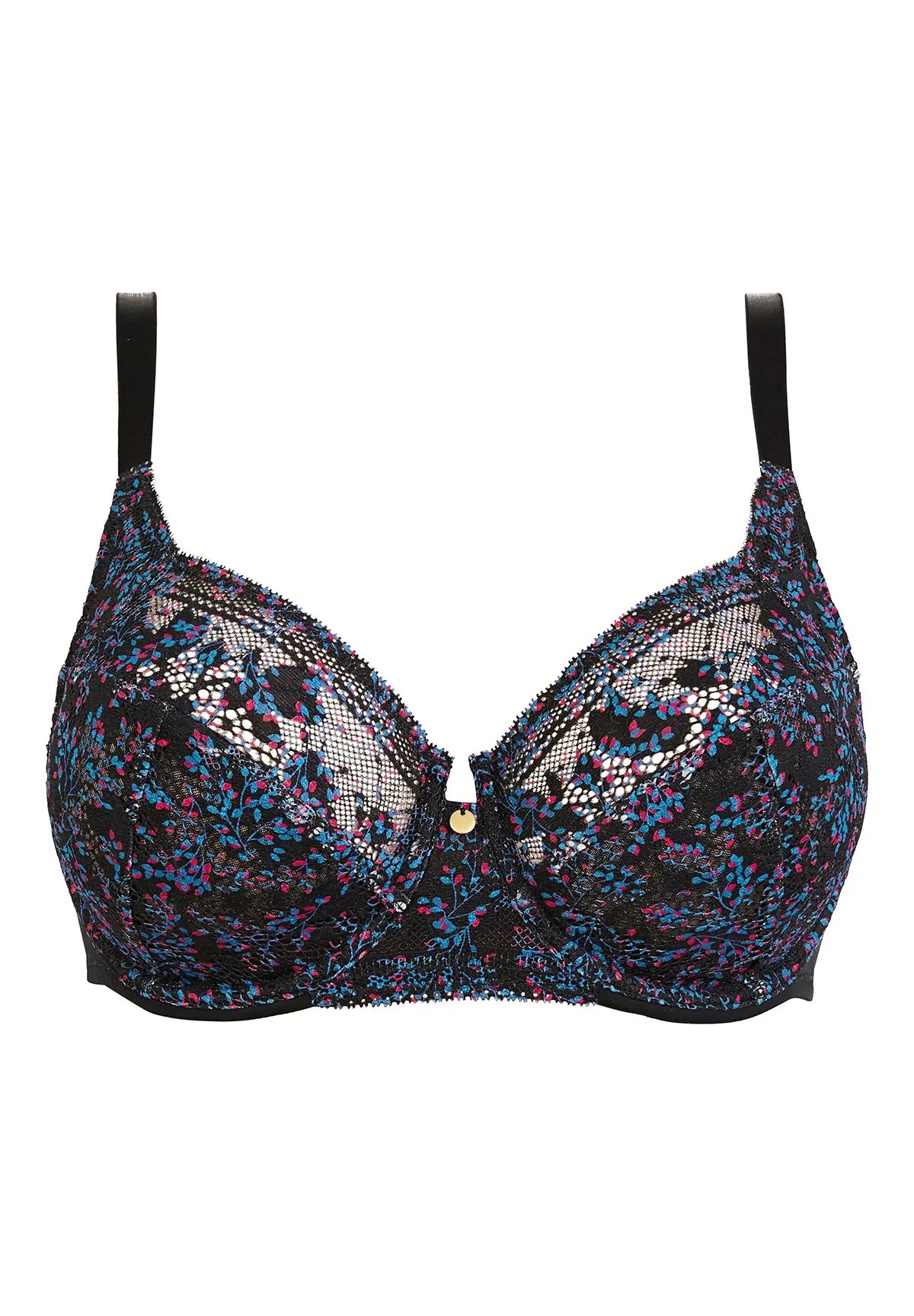 Full Cup Bra Suzie Fantaisie Small Flowers Print Pink And Blue