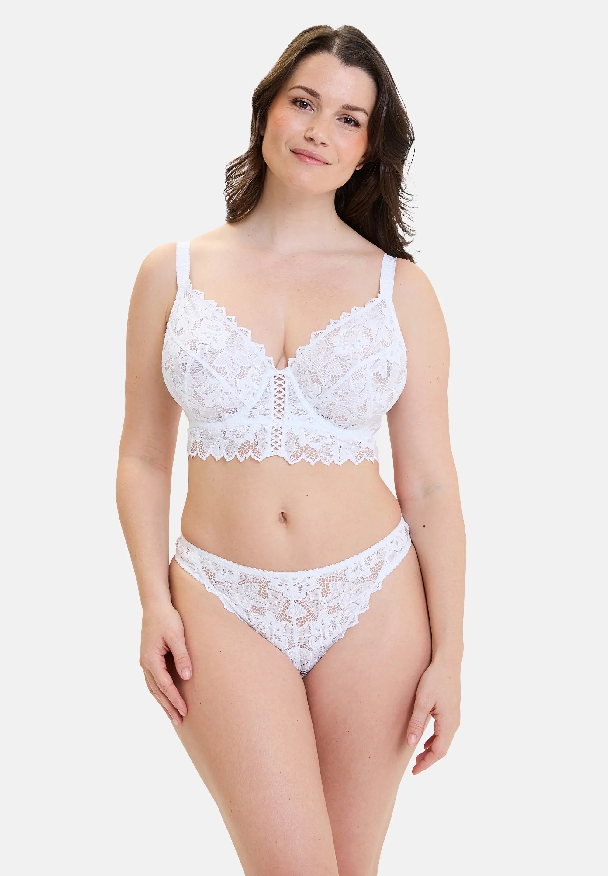 Lot de 2 strings Arum Blanc et Skin