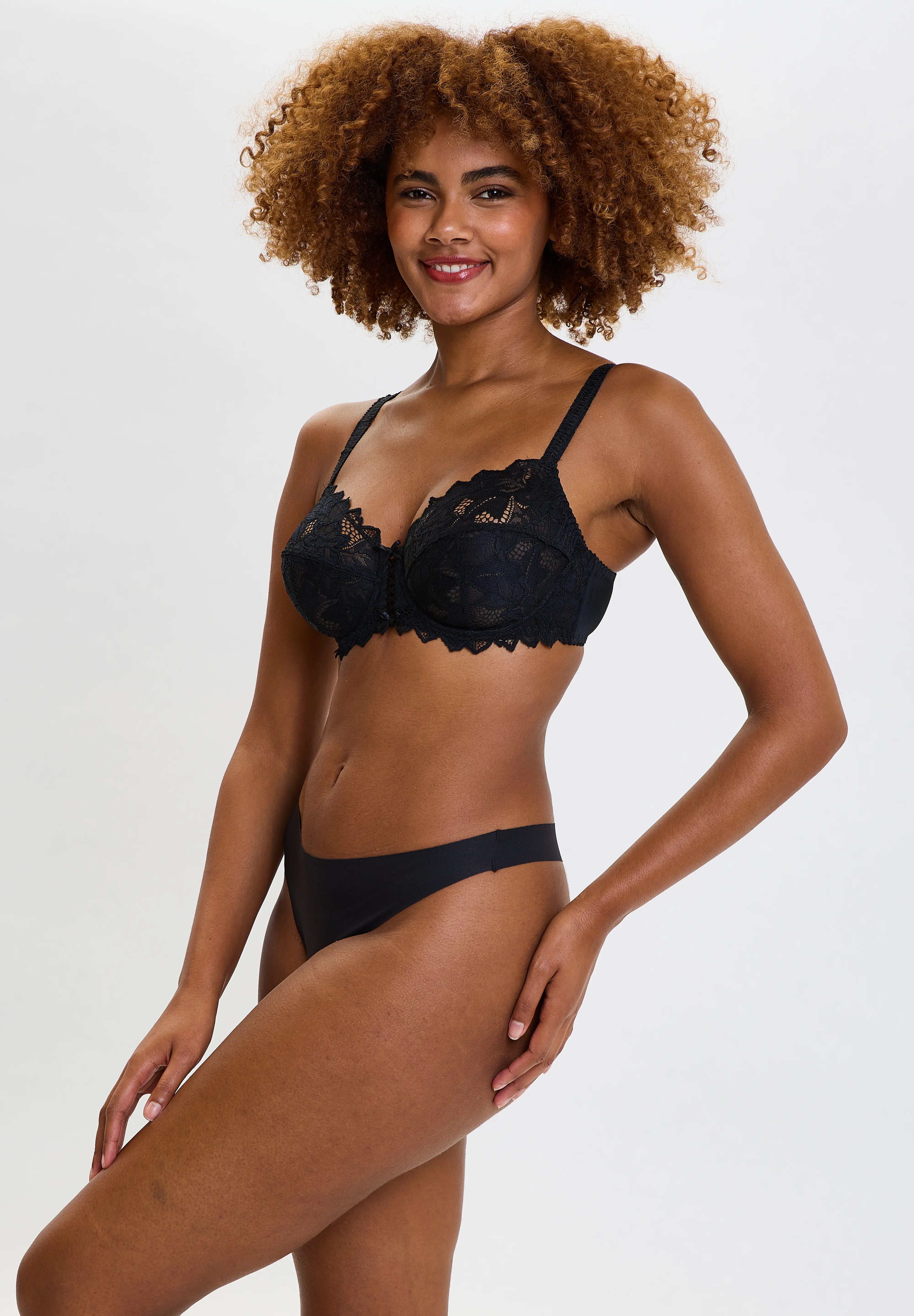 Set de 3 tangas invisibles microfibra Discrète Negro