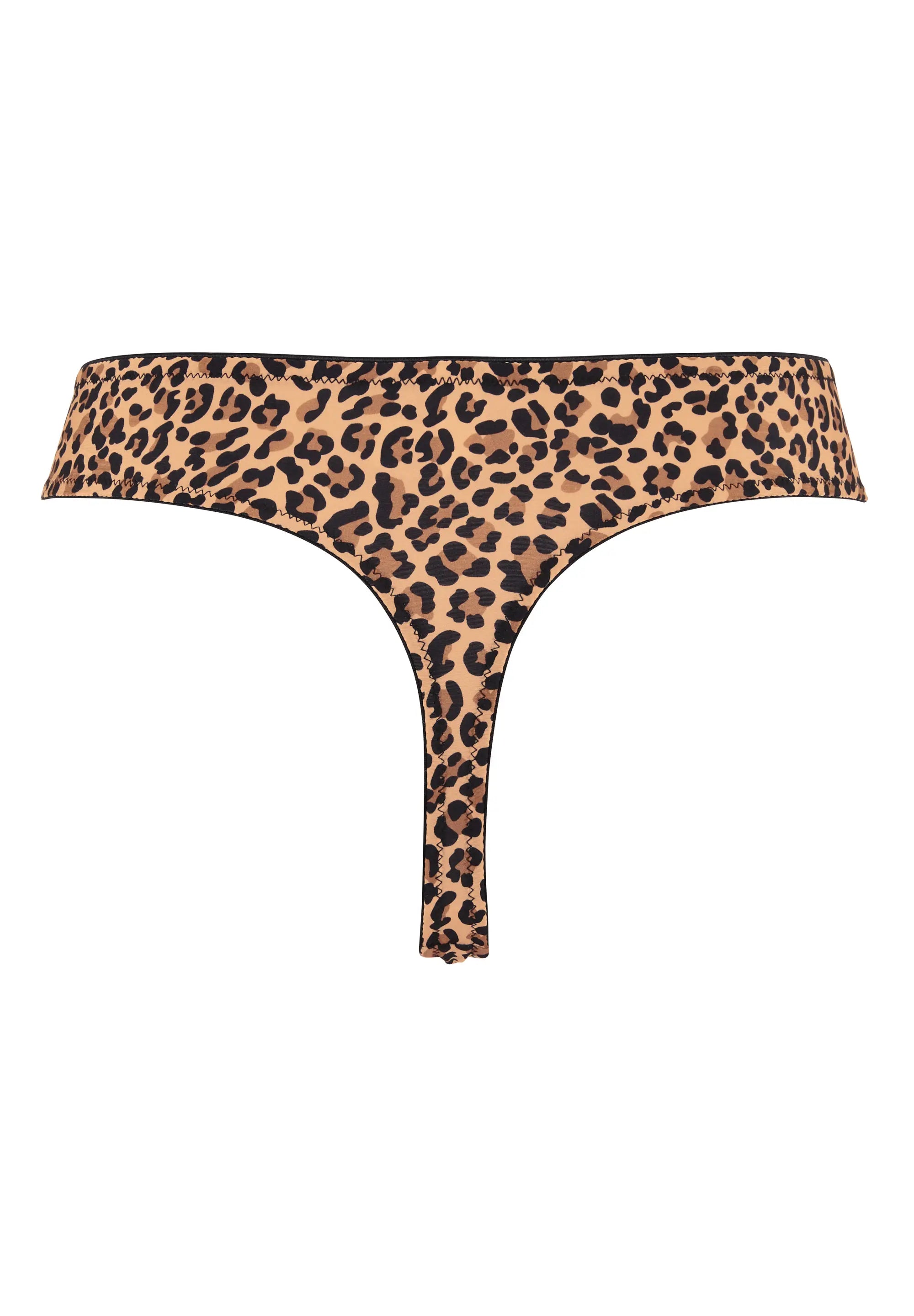 Tanga Lya Impreso Leopardo Mocha