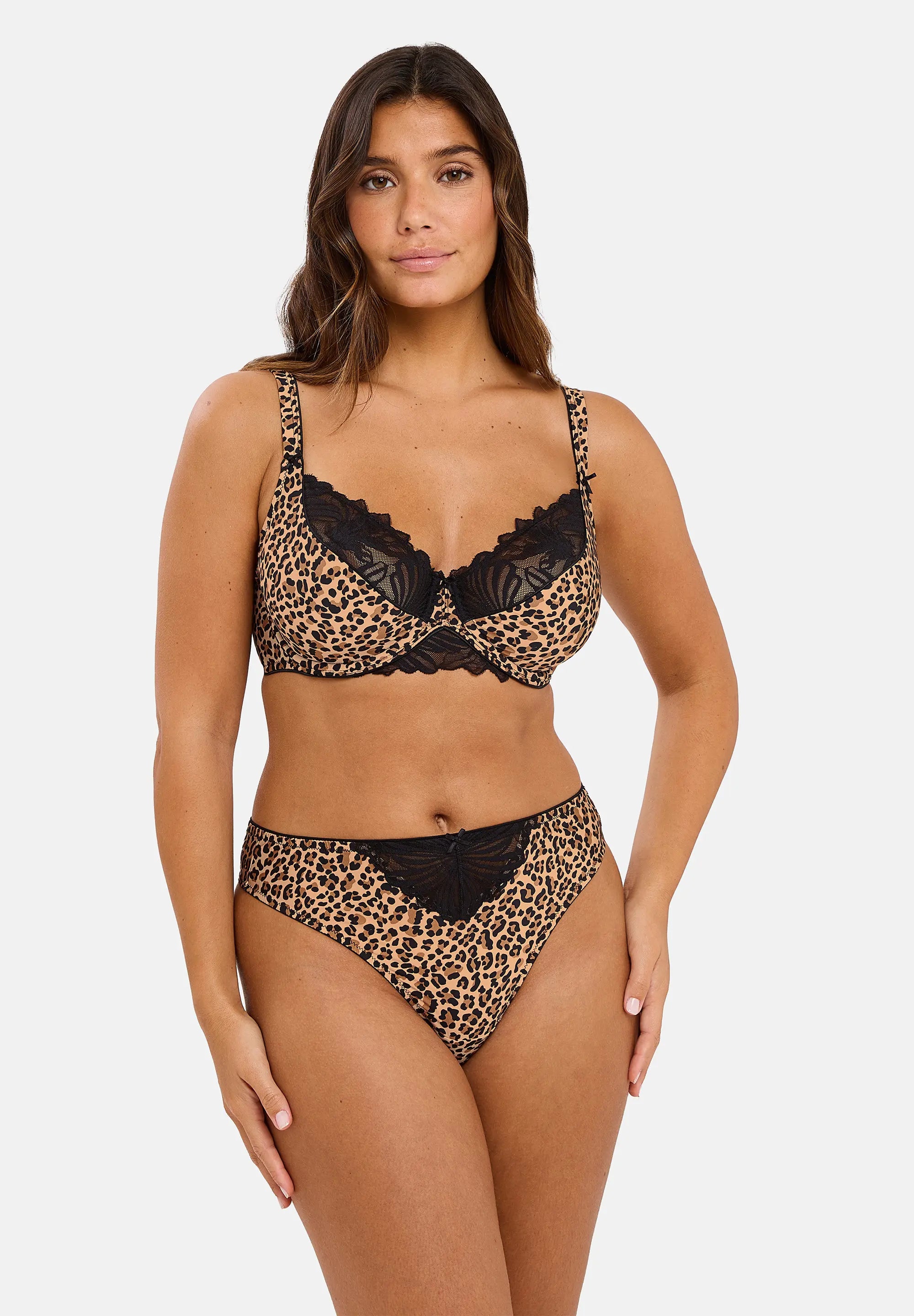 Tanga Lya Impreso Leopardo Mocha