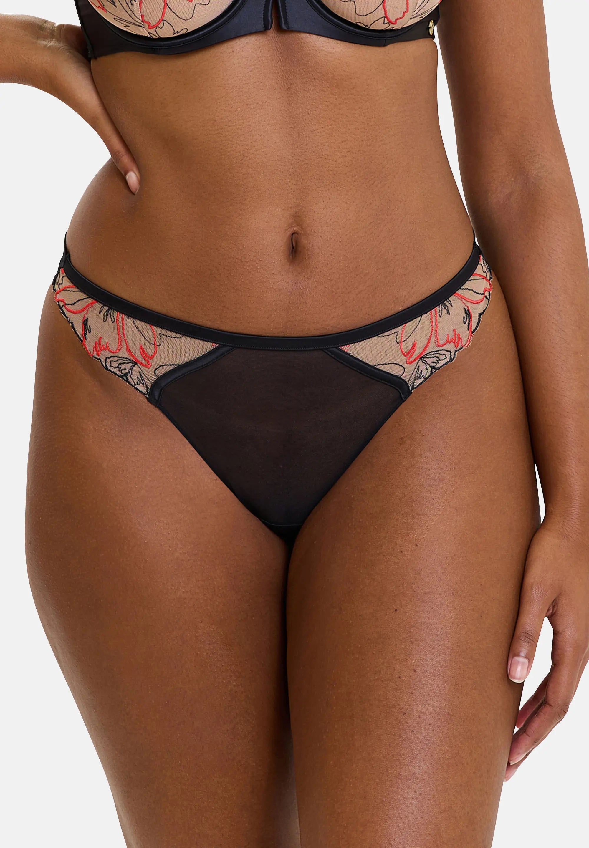 Tanga Alberta Black & Red Poppy