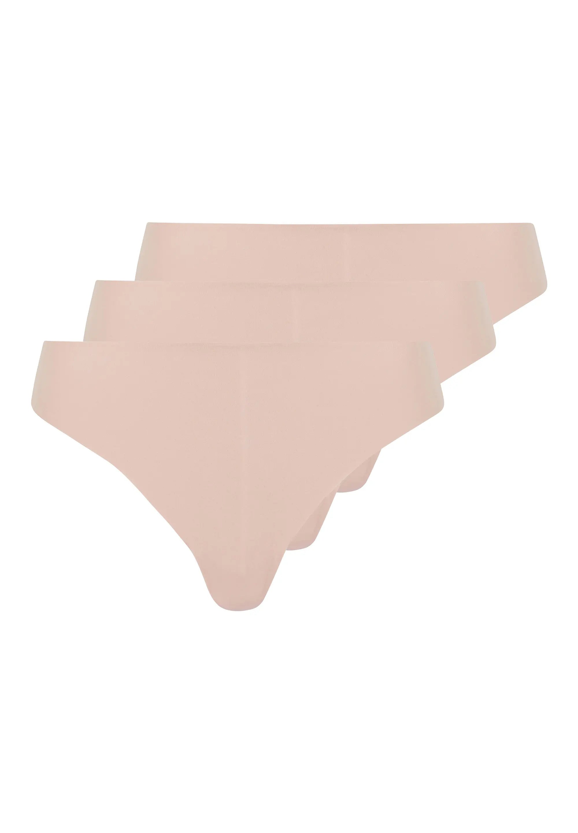 Set of 3 microfiber thongs Discrete Skin
