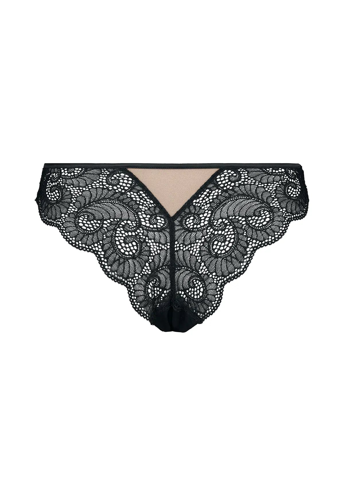 Tanga Serena Zwart / Nude