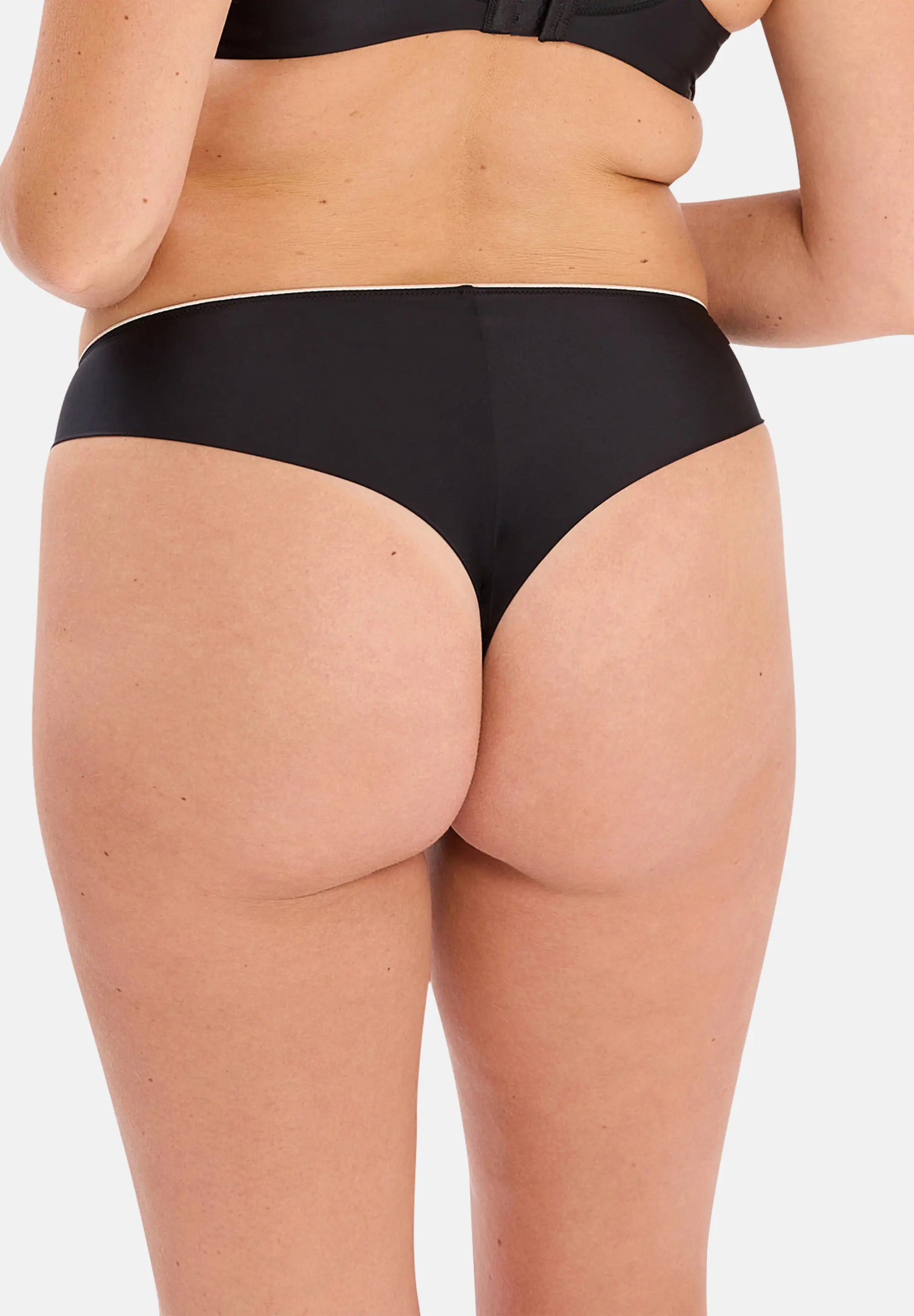Tanga Unseen Schwarz / Blush