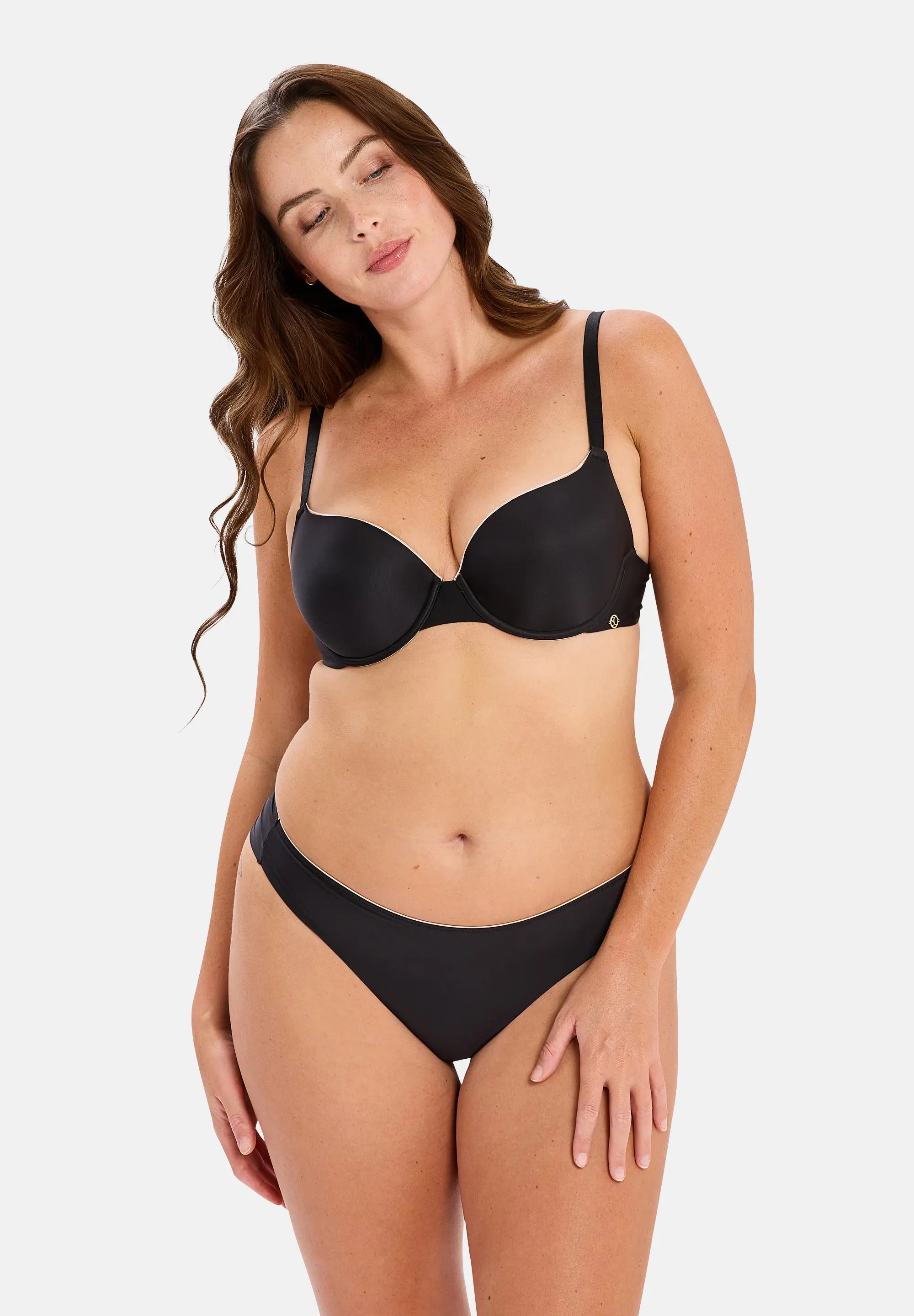 Tanga Unseen Schwarz / Blush