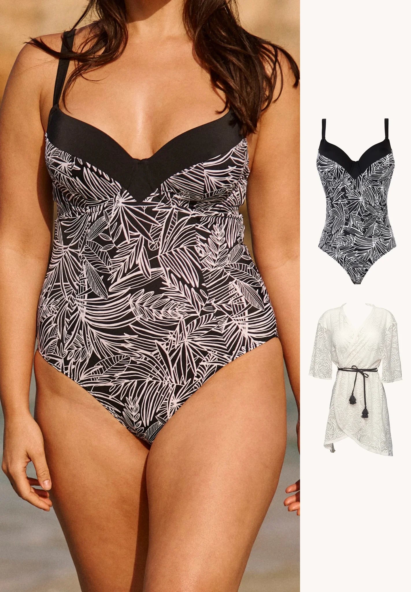 Seychelles one-piece swimsuit with tunic