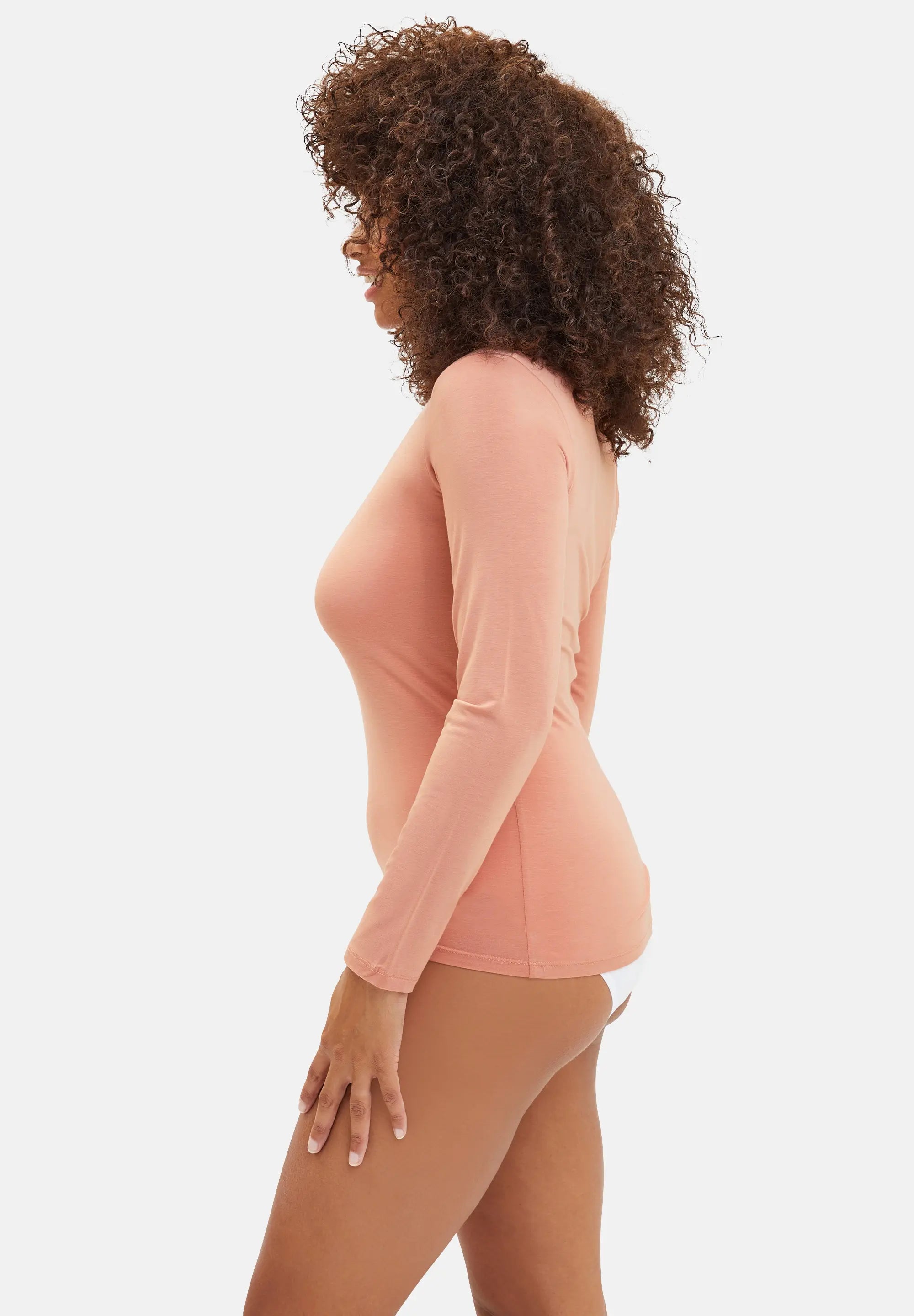 Long-sleeved Thermal T-Shirt Chill Rose Dawn (Soft warmth)