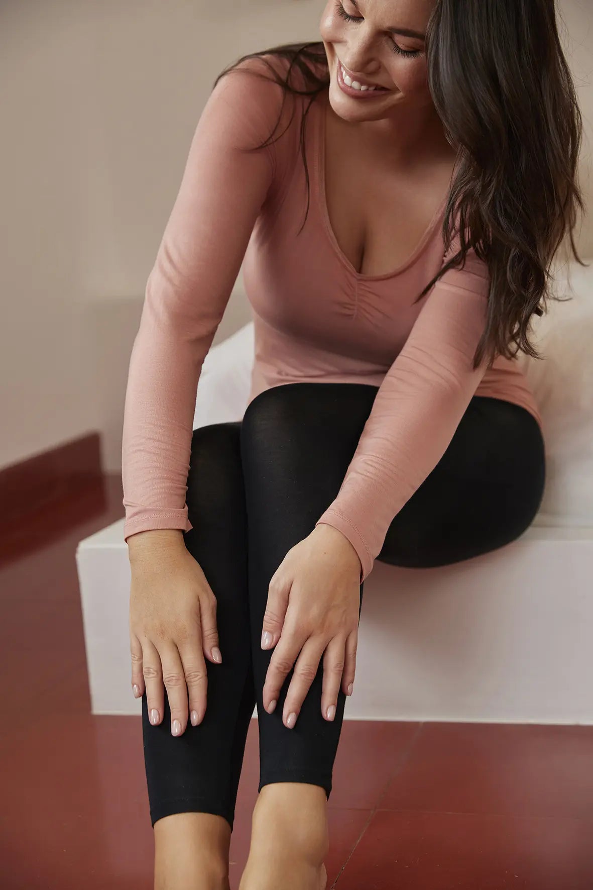 Long-sleeved Thermal T-Shirt Chill Rose Dawn (Soft warmth)