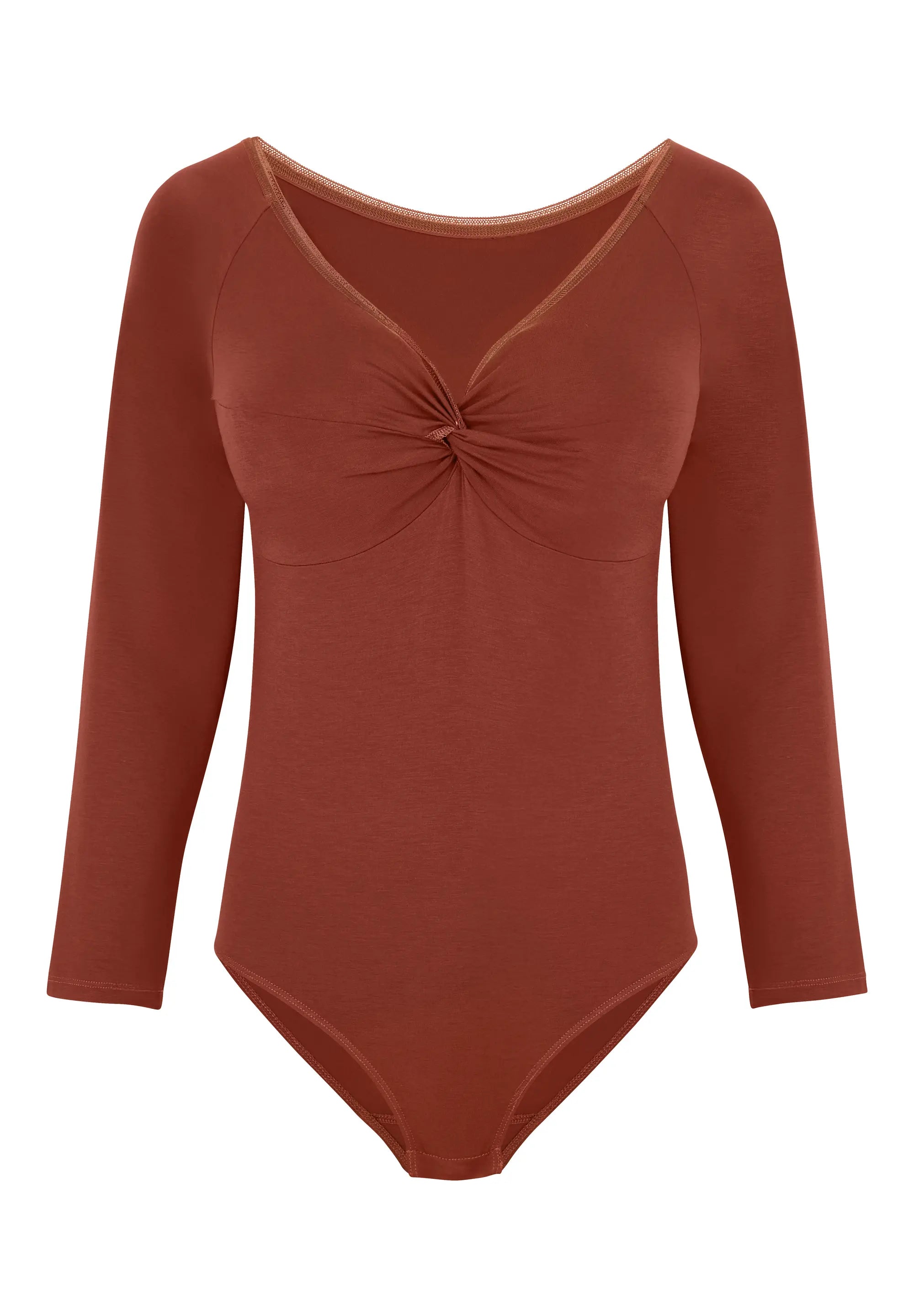 Thermische body met lange mouwen Chill Roestrood (Zachte warmte)