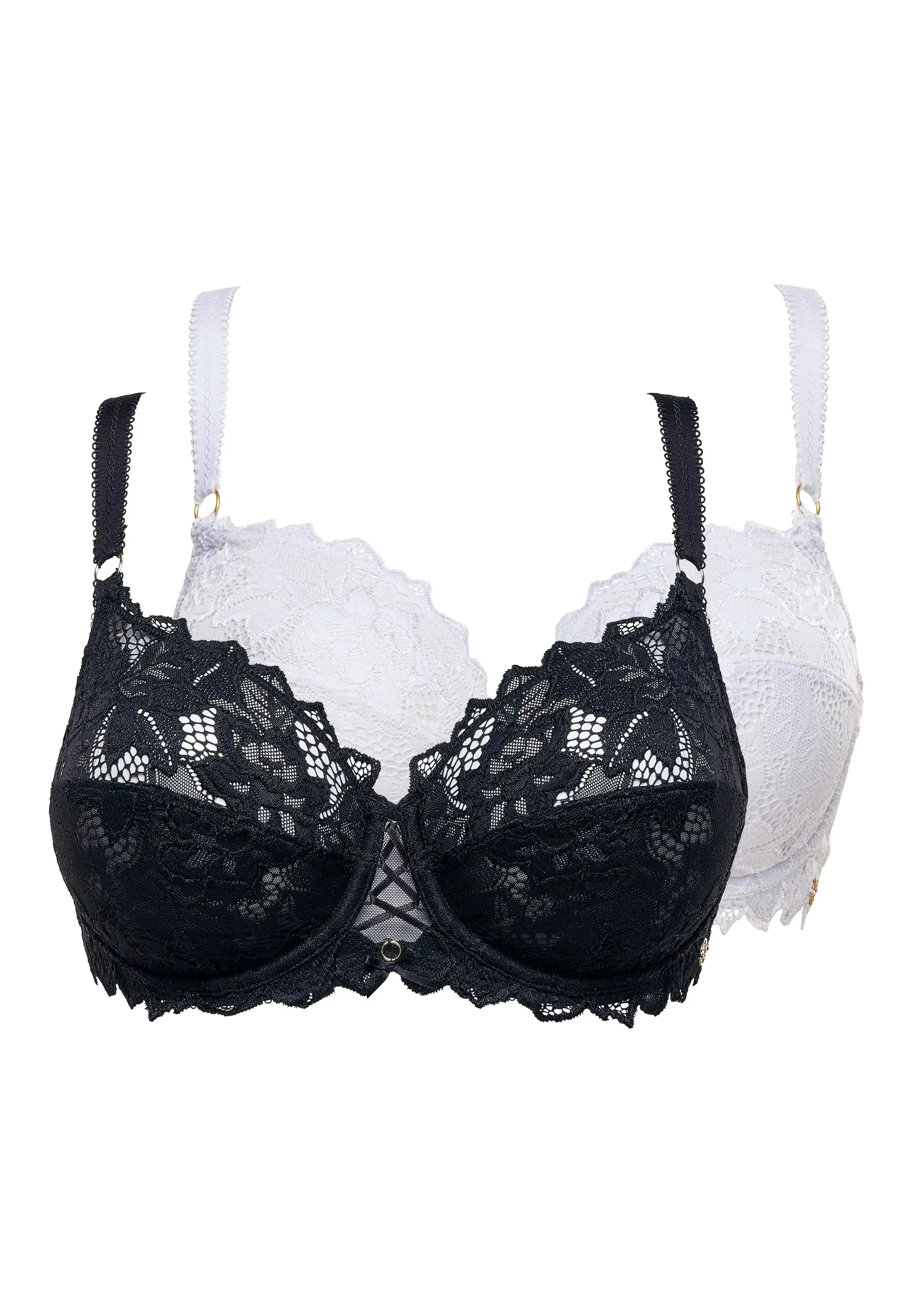 2-pack Duo Arum Prima bh’s in Zwart en Wit