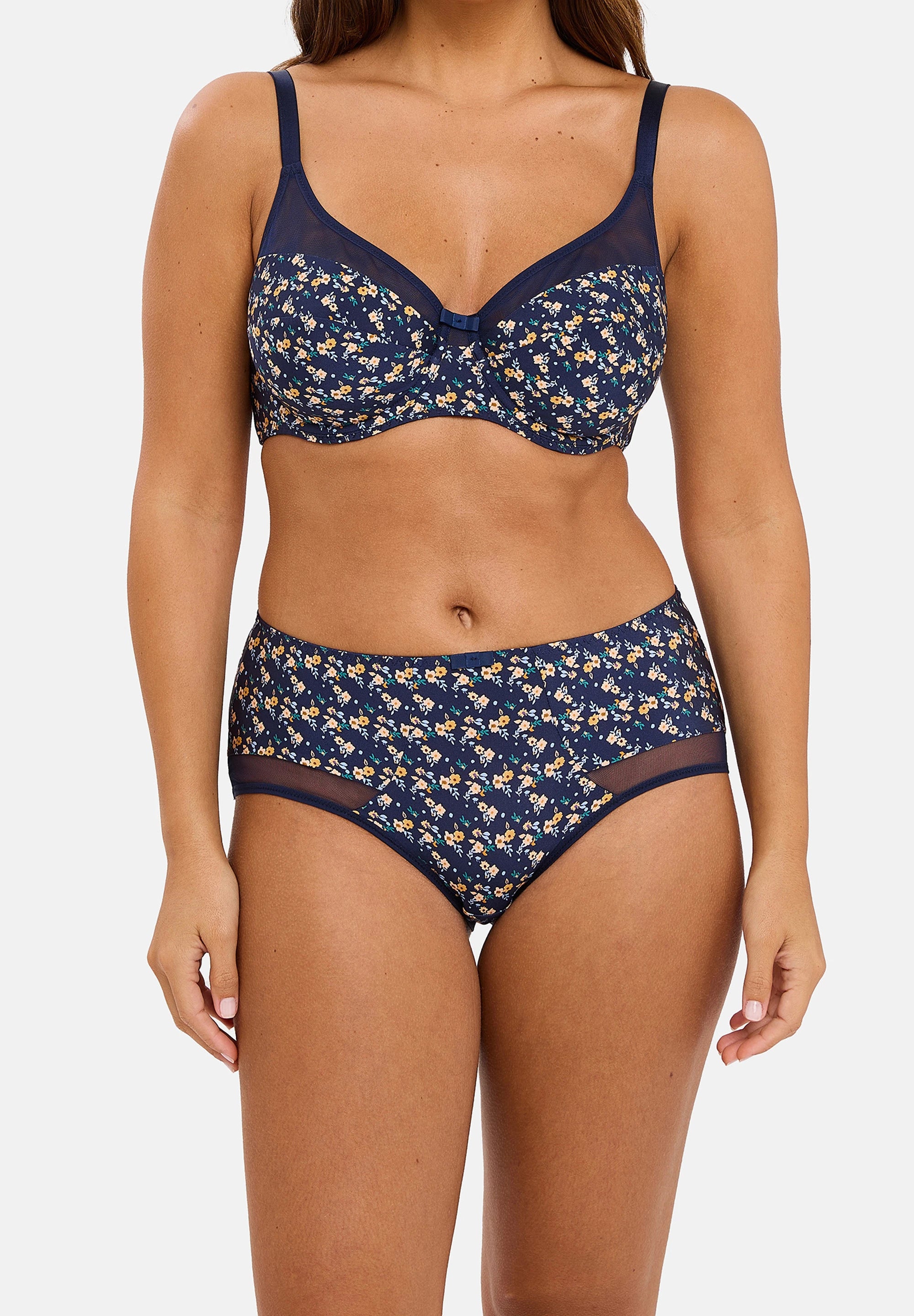 Shorty Complice Liberty Navy Blue Print