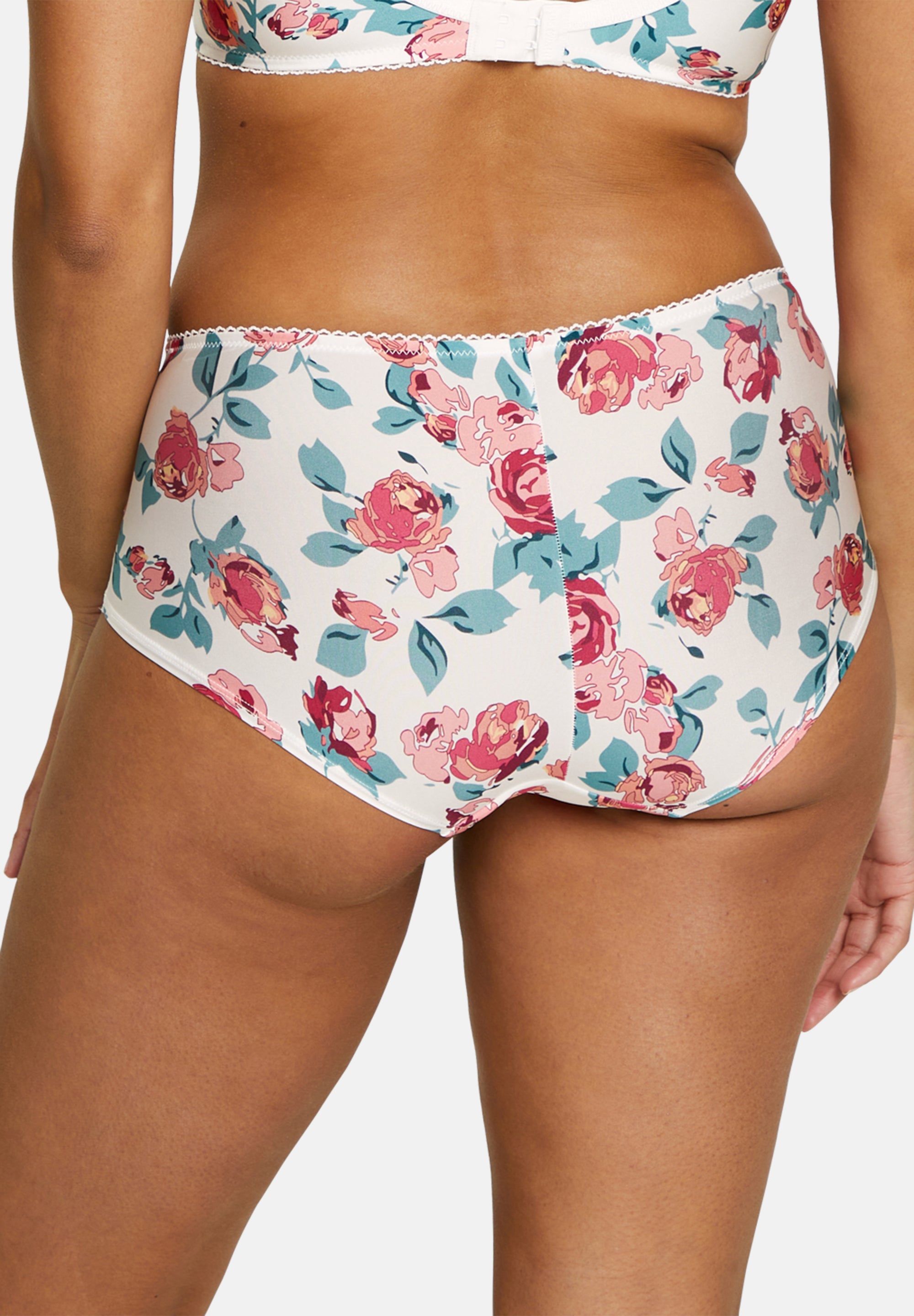 Tiffany Shorty Floral Print Pink & Ivory