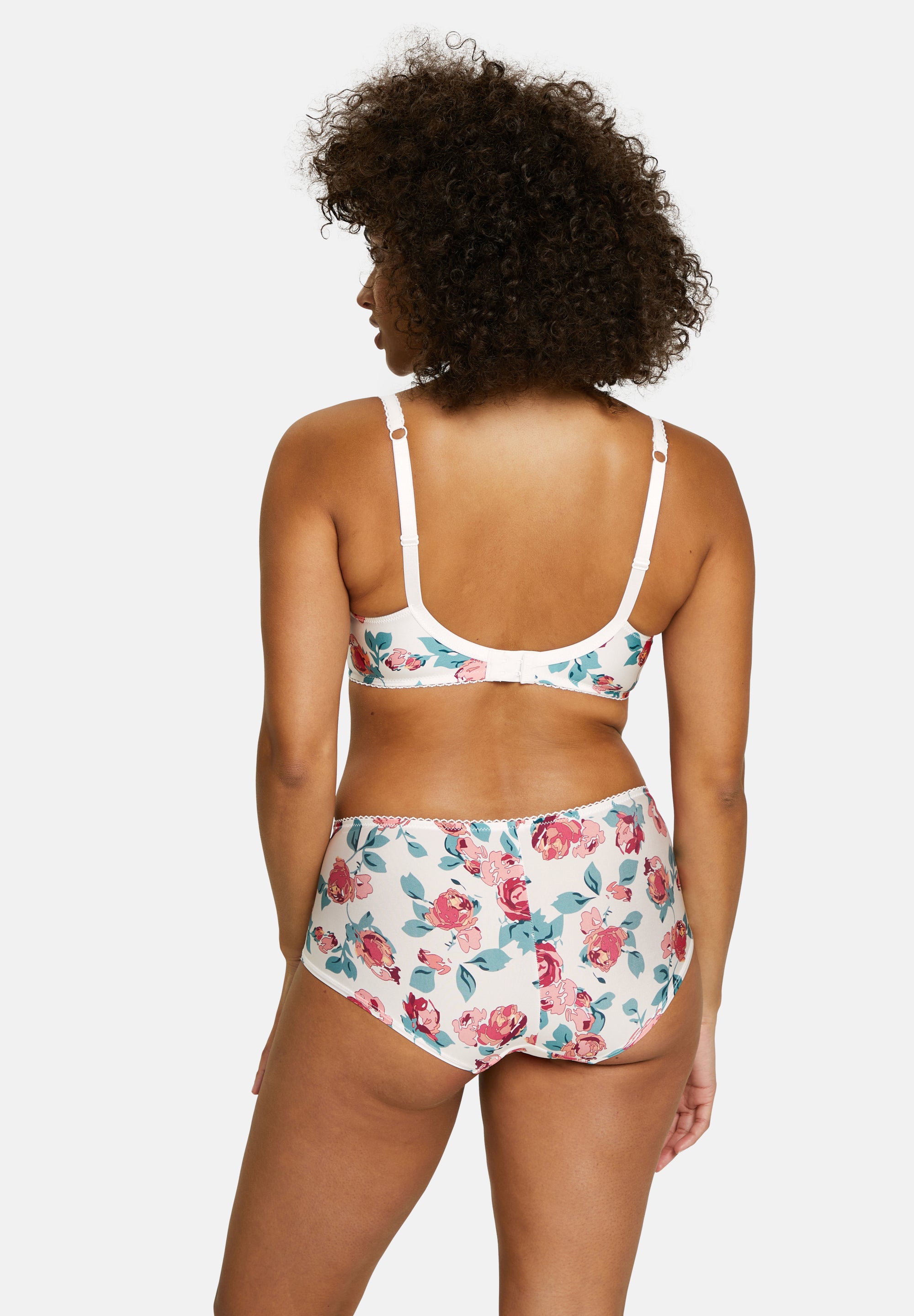 Tiffany Shorty Floral Print Pink & Ivory