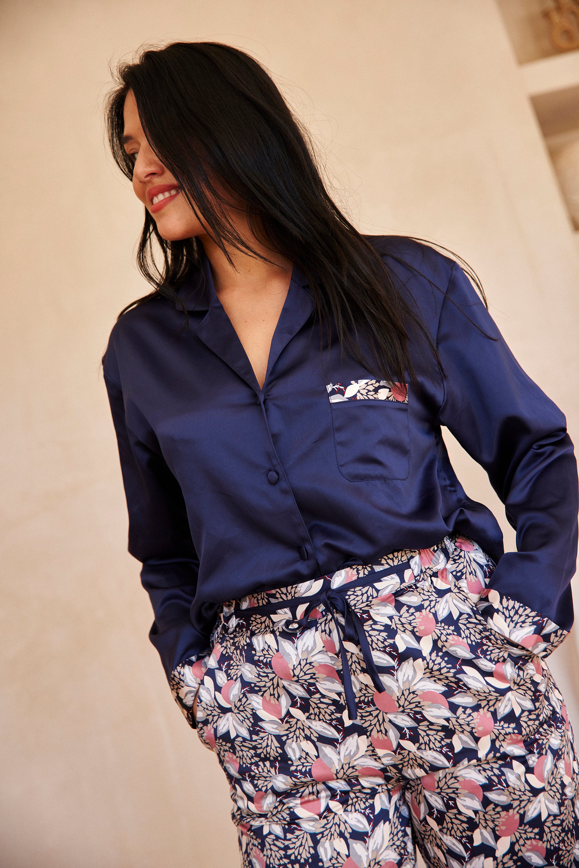 Blouse In Style Navy Blue