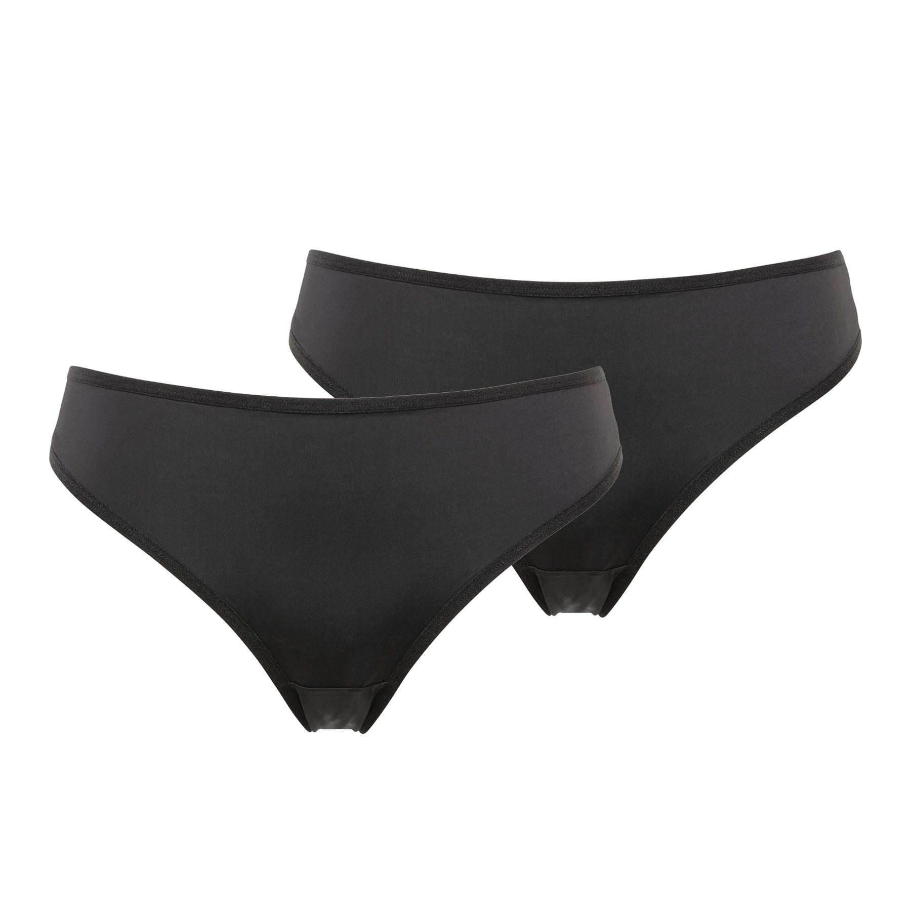 Briefs - Pack of 2 Double Charme Black + Black 