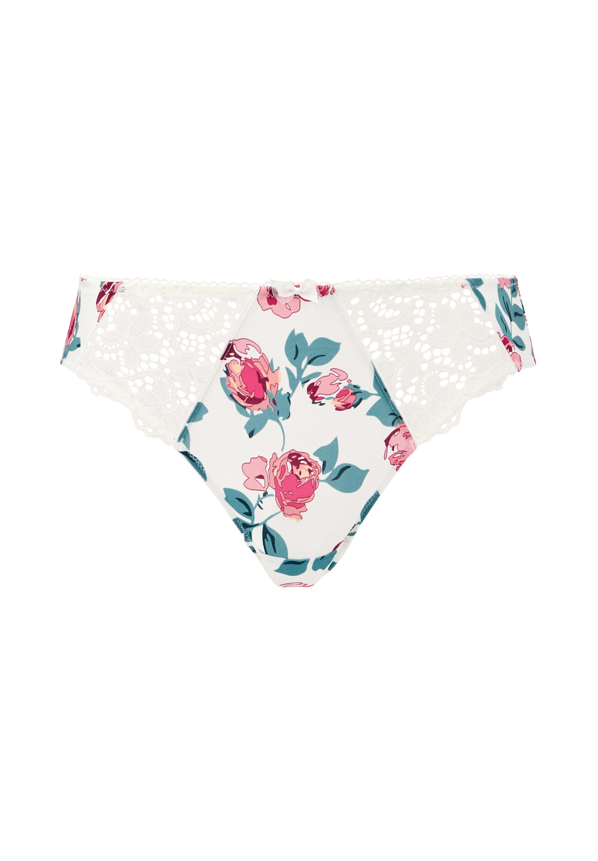 Tiffany Briefs Floral Print Pink &amp; Ivory