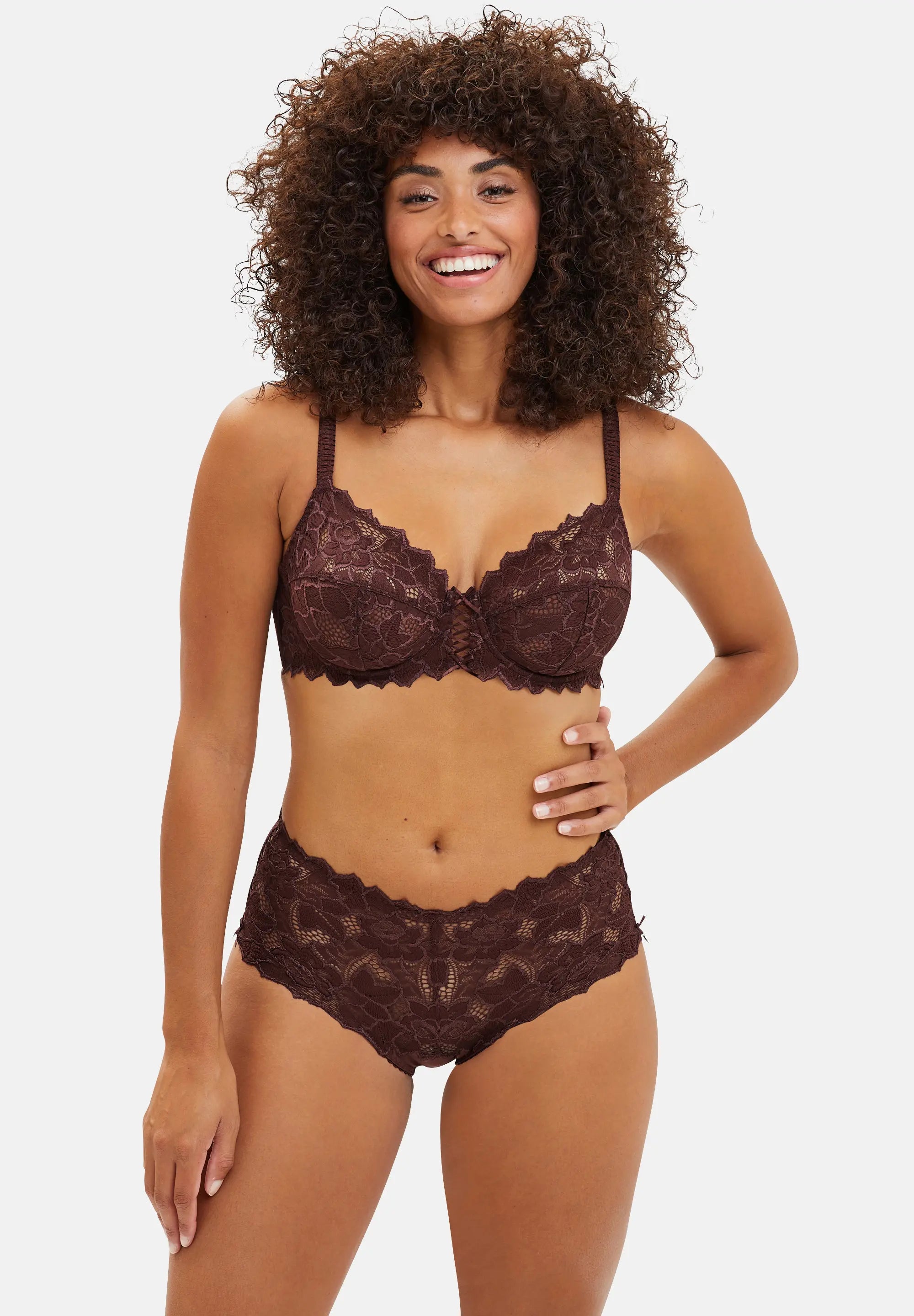 Midi slip Arum Chocolade Amer