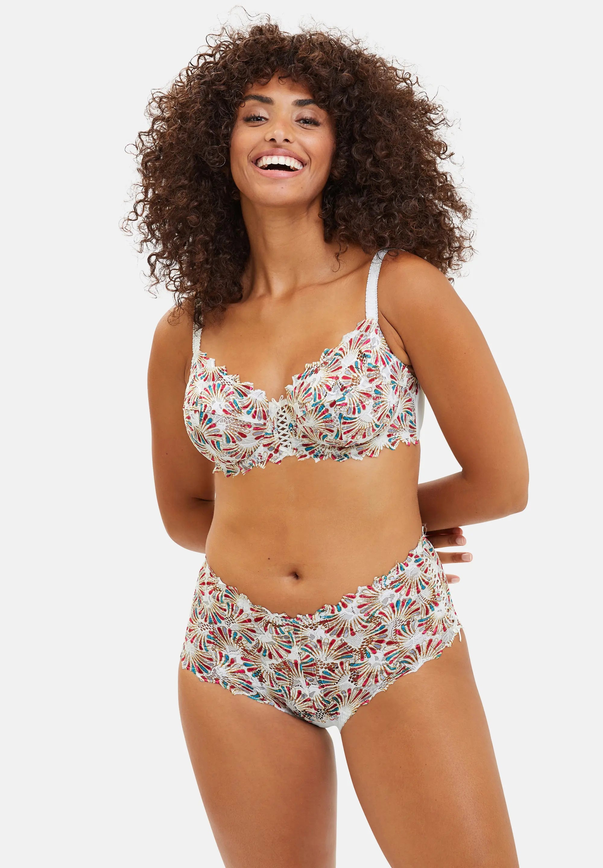 Full Cup Bra Arum Mosaïc Aurore Graphic Print