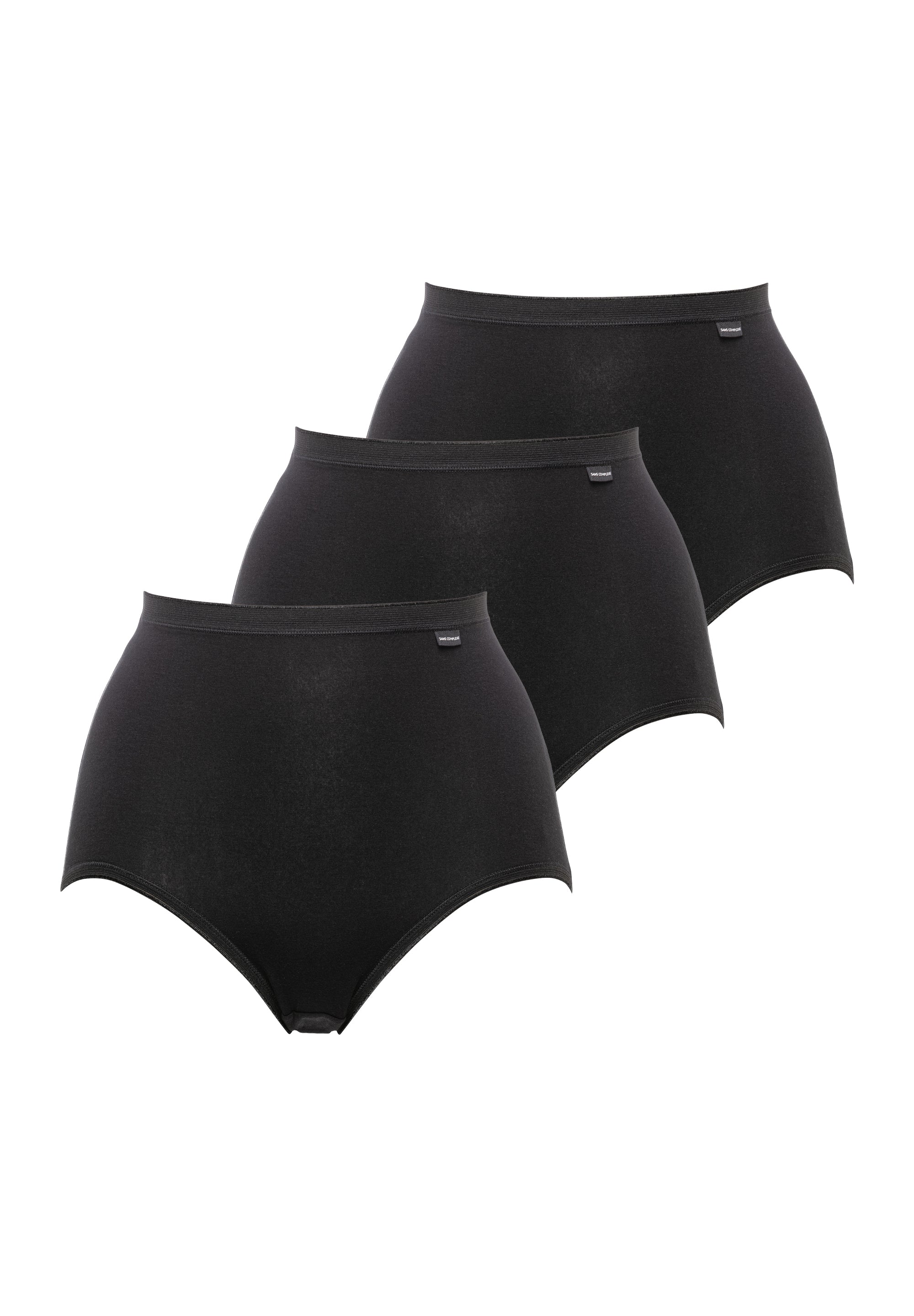 Panties - Pack of 3 Simply Cotton B Black