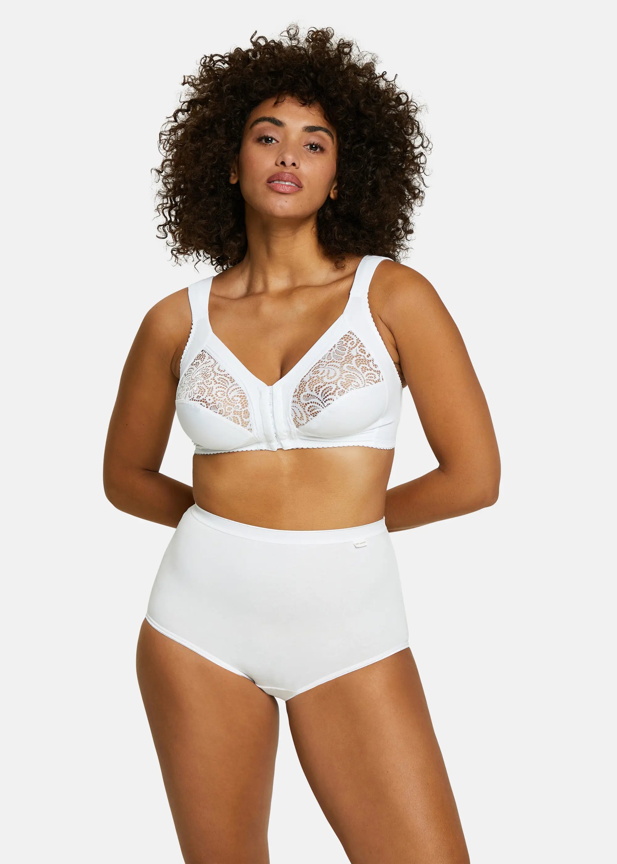 3er - Set Taillenslips Baumwolle B Weiß