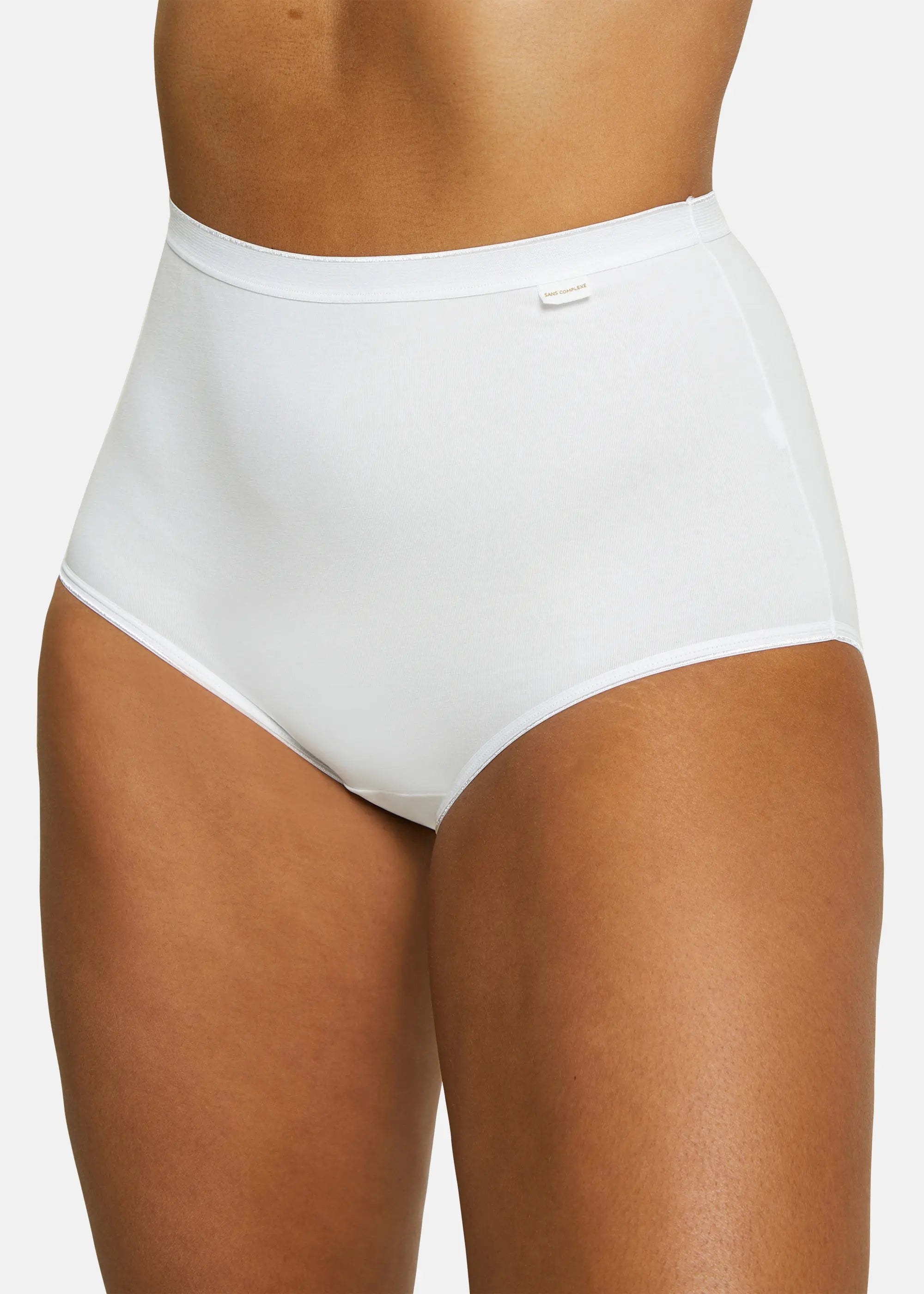 3er - Set Taillenslips Baumwolle B Weiß