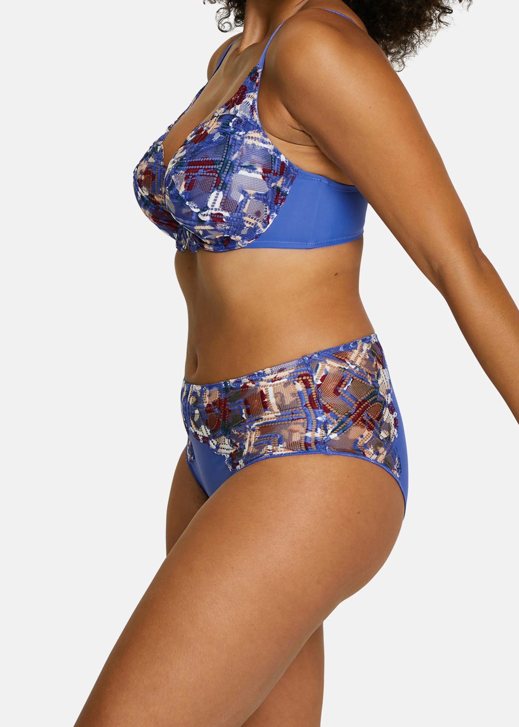 Culotte Elise Fantaisy Stampa Mimetica Blu